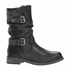 Eric Michael Noelle Mid Boot (Women) - Black Buckle Shine