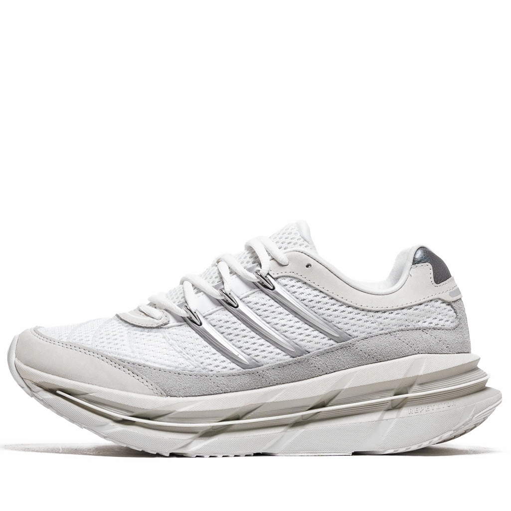 Adidas Adistar HRMY - Core White/Silver Metallic Noise Reducing Heel Slip Resistant Daily Walks