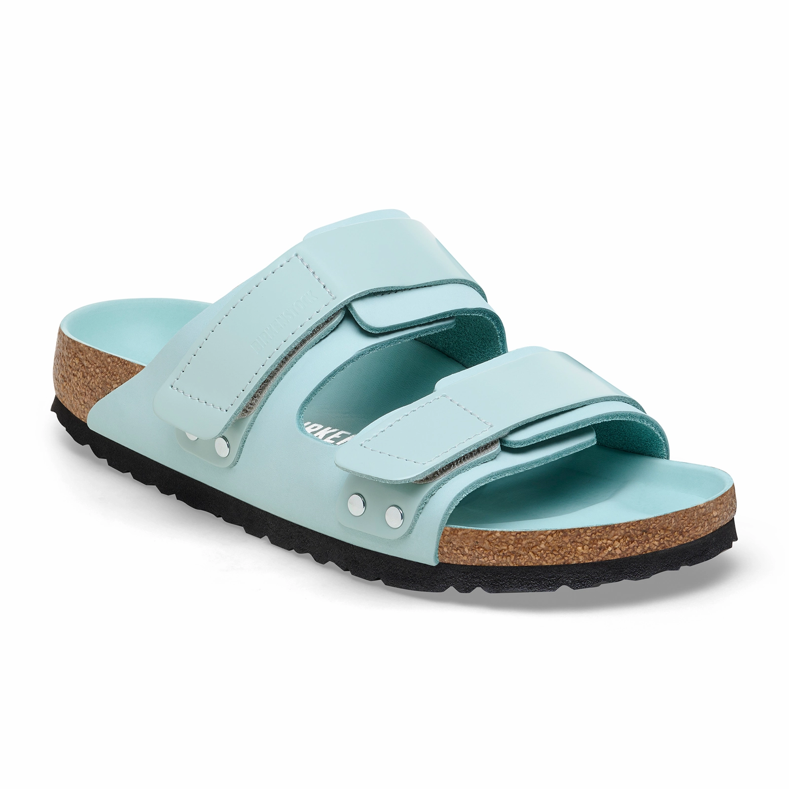 Breathable Walking Shoes Birkenstock Uji Hex Narrow Slide Sandal (Women) - High Shine Surf Green Nubuck