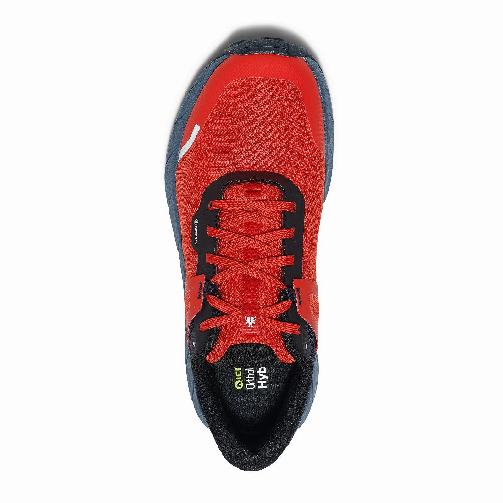 Icebug Arcus BUGrip GTX Hiking Shoe (Men) - Midnight/Red with Studs Lace Up Design