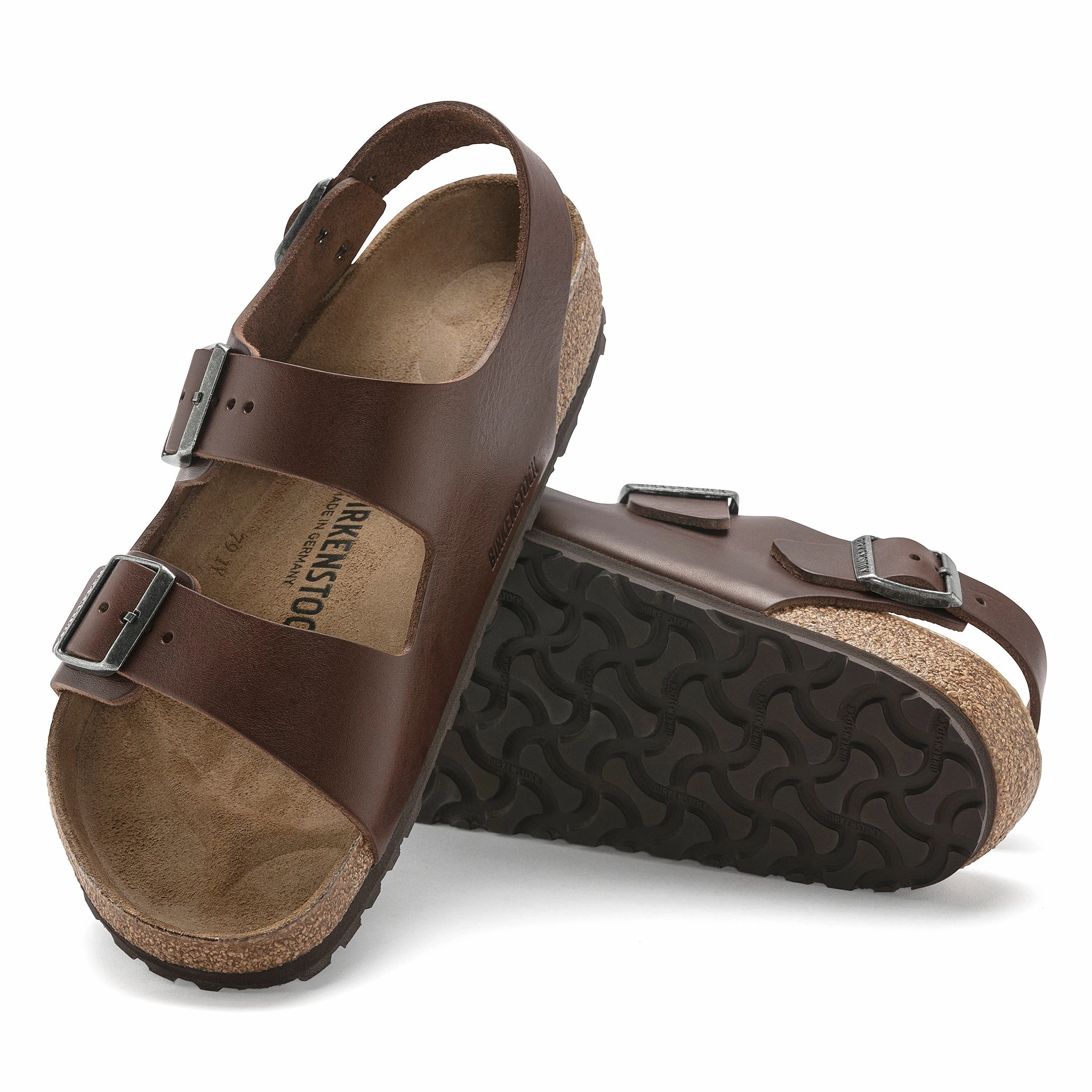 MILANO GRIP - ROAST - LEATHER bodybuilders' stability Cushioned durability