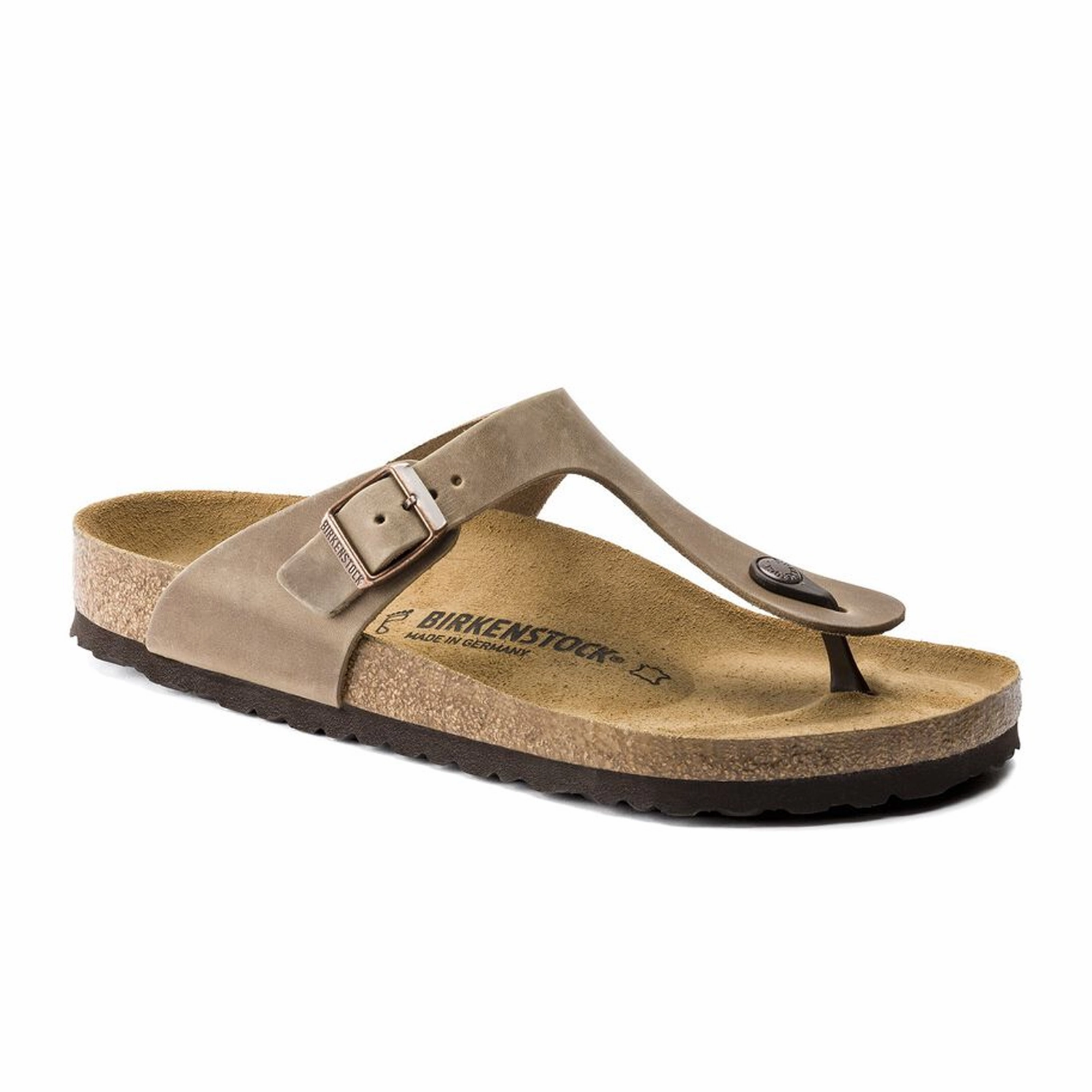 dry weather Shock Absorbing Technology Birkenstock Gizeh Sandal (Women) - Tobacco Oiled Leather