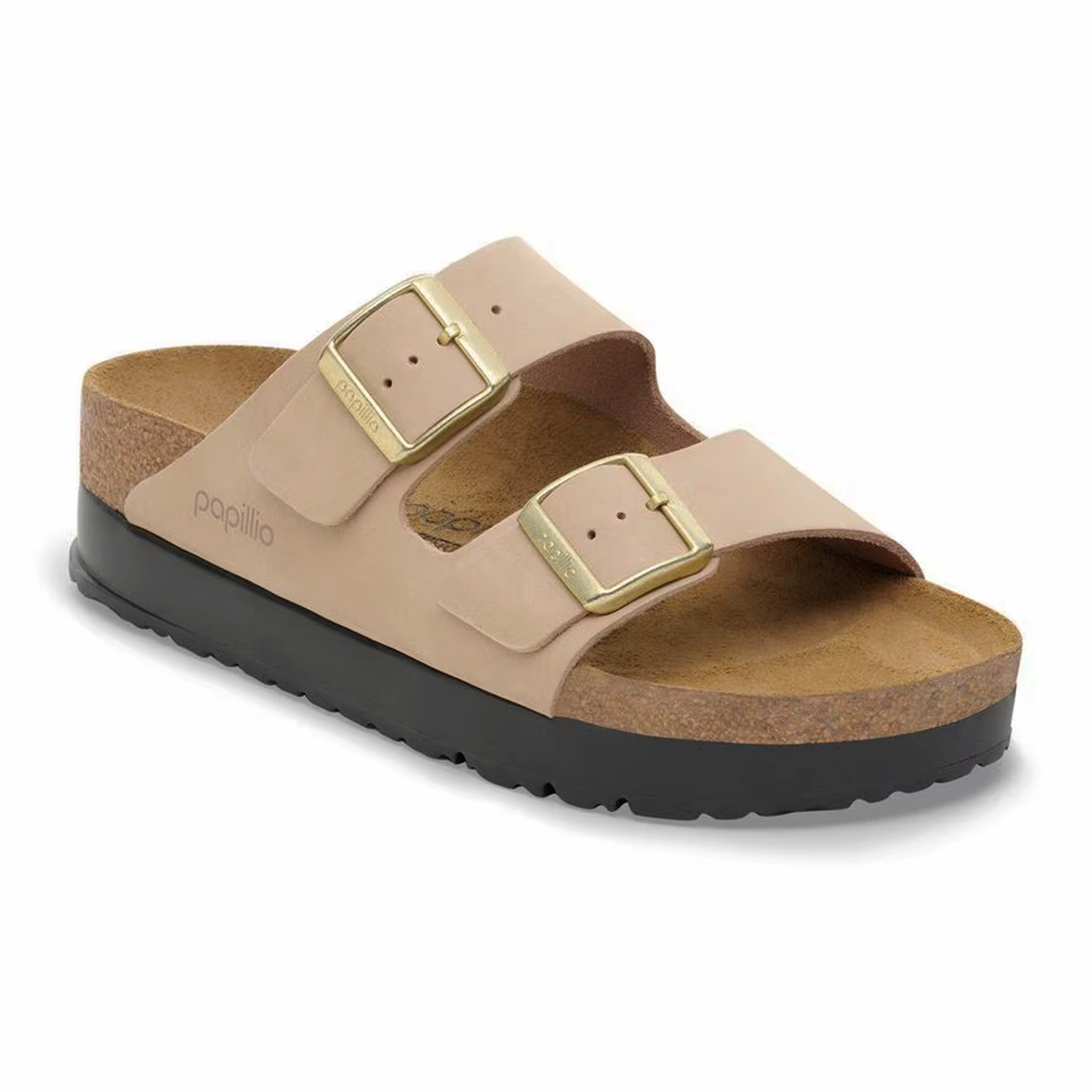 Thermo Adjustable Straps Birkenstock Arizona Platform Slide Sandal (Women) - Sandcastle