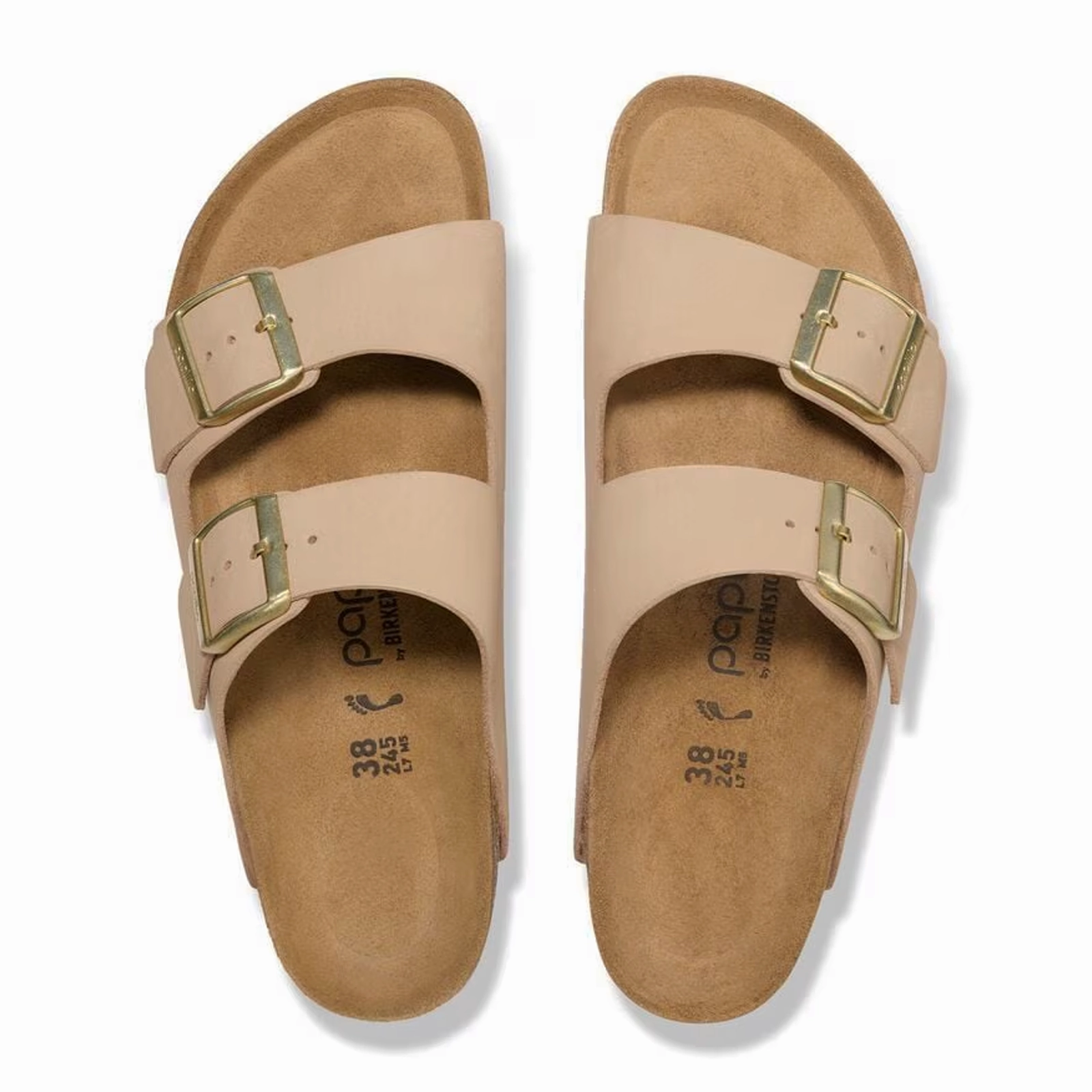 Ribbon Tie Contoured Shape Birkenstock Arizona Platform Slide Sandal (Women) - Sandcastle