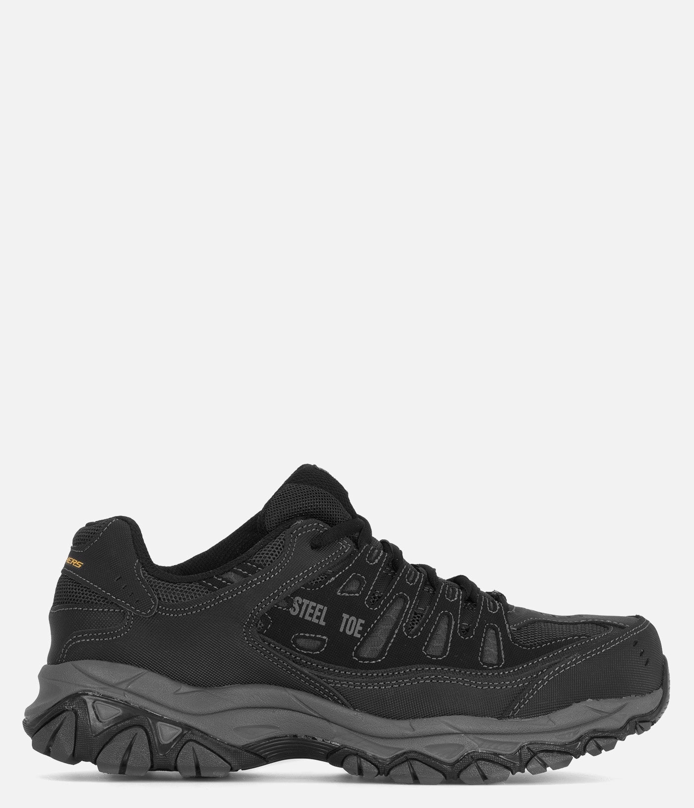 Appealing Anti Slip Tread Pattern Skechers Work Cankton Safety Toe Work Shoe - Men