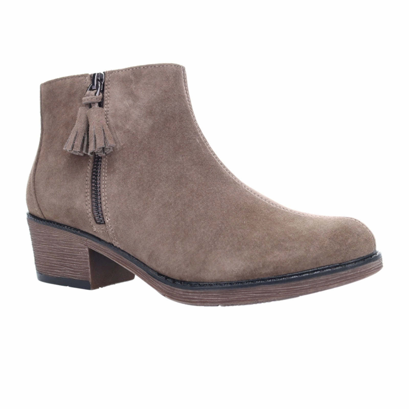 Anti Odor Cold Weather Commuter Quick Move Propet Rebel Ankle Boot (Women) - Smoked Taupe Suede