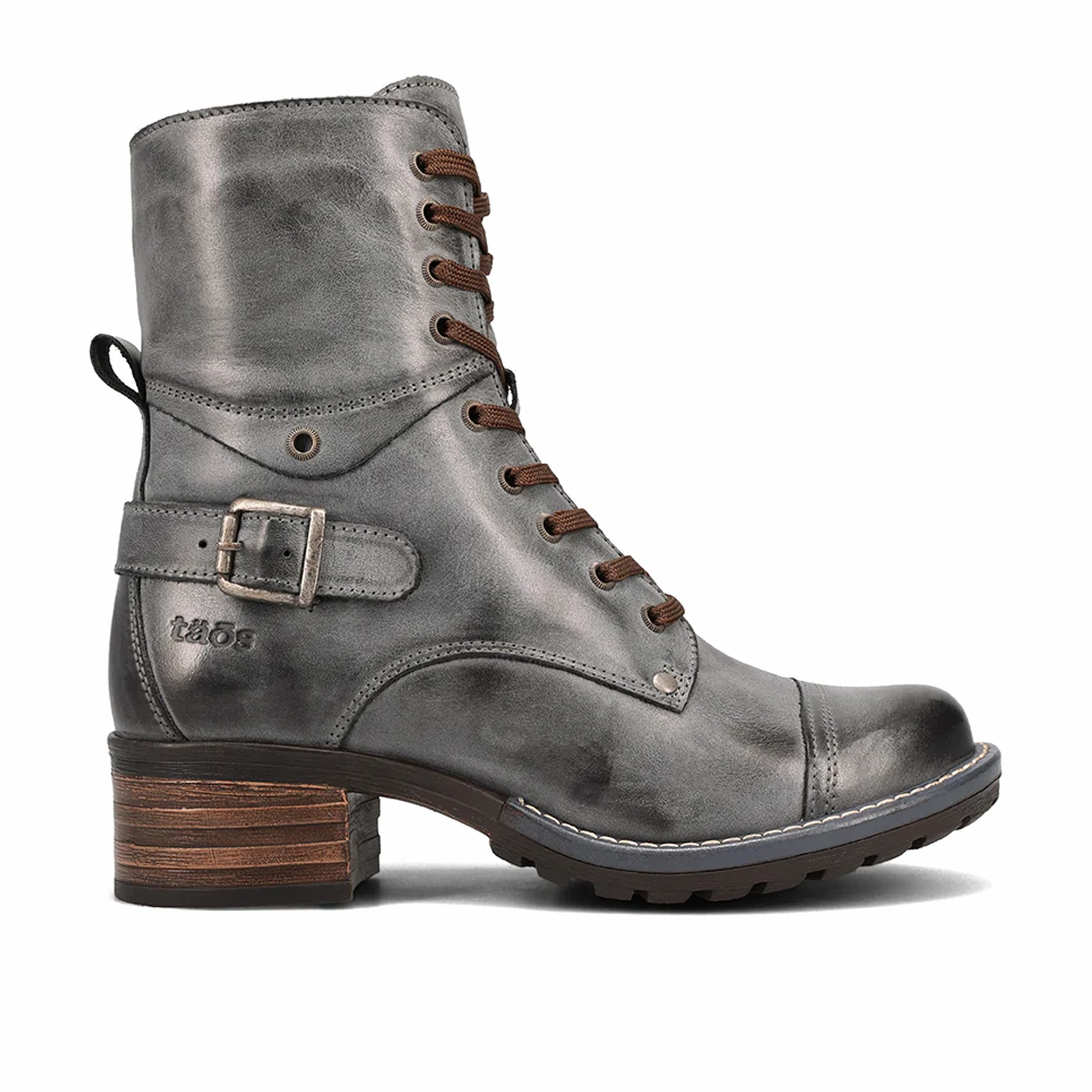 Shock Absorbing Technology Taos Crave Lace Up Mid Boot (Women) - Steel