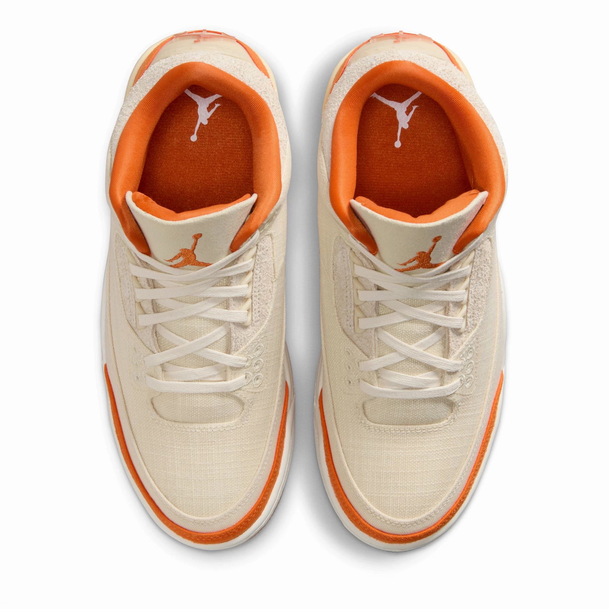 Grippy Outsole Daily Walks Women's Air Jordan 3 Retro - Fossil/Starfish