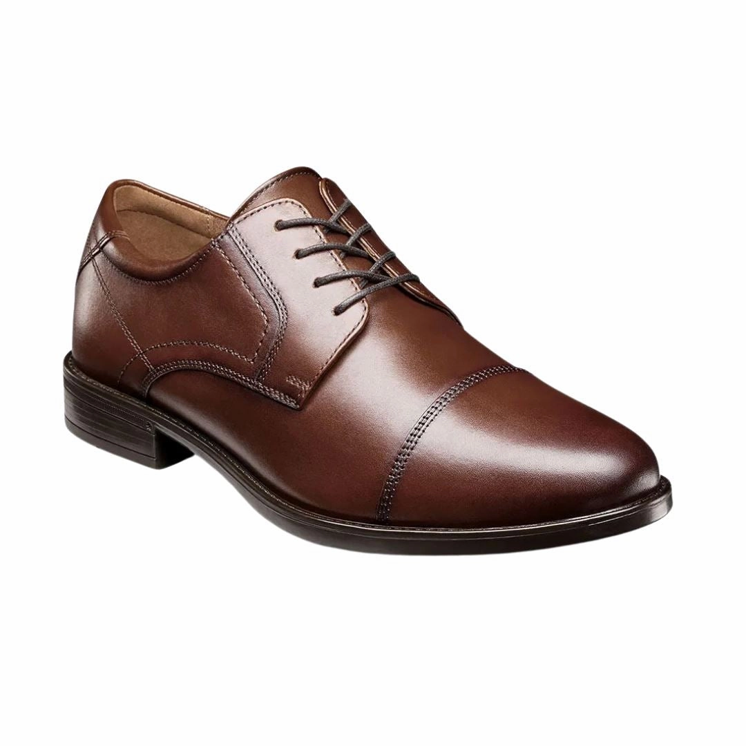 Short - distance FLORSHEIM MIDTOWN CAP TOE OXFORD COGNAC MEDIUM AND WIDE