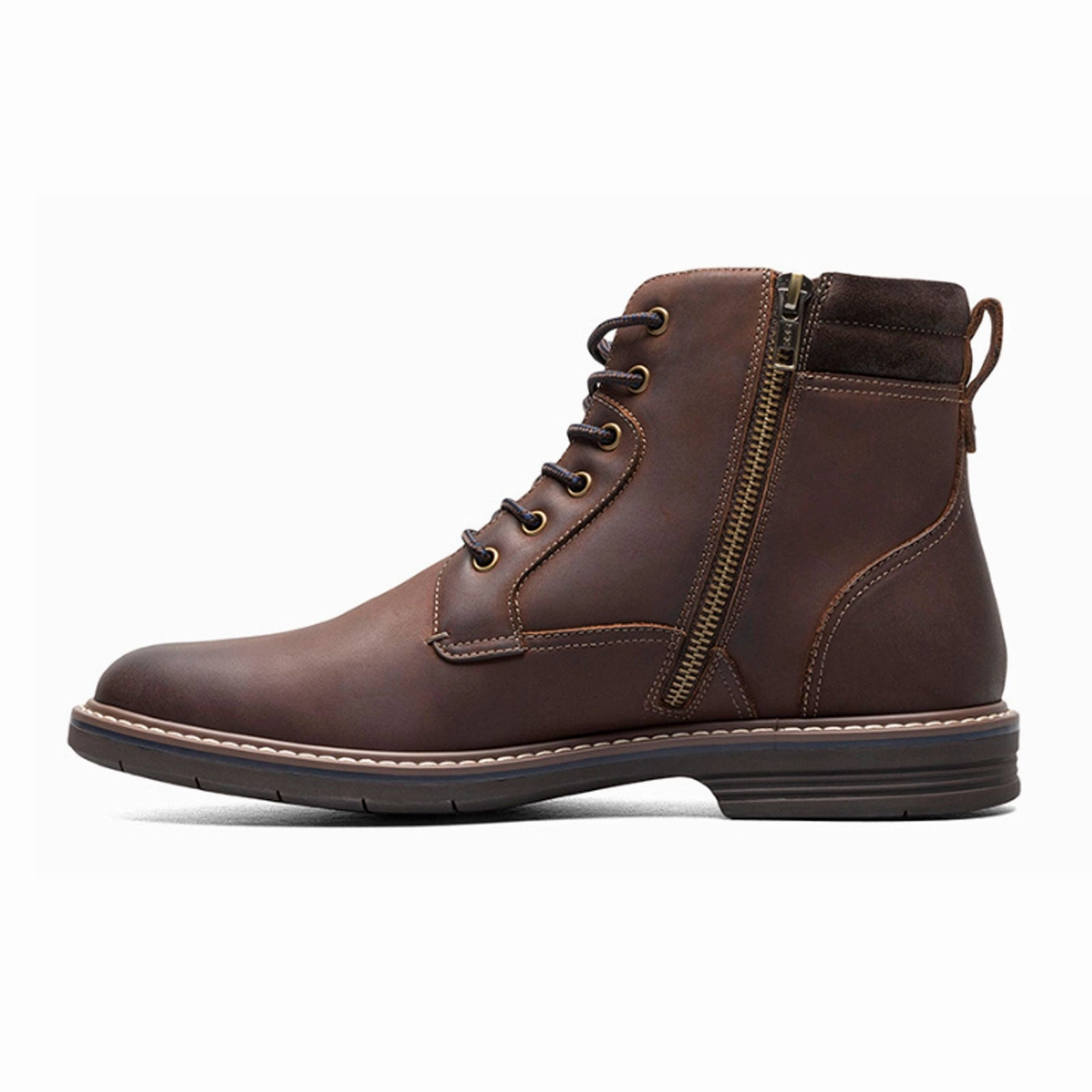 Stylish Appeal Florsheim Norwalk Plain Toe Lace Up Boot (Men) - Brown Crazy Horse