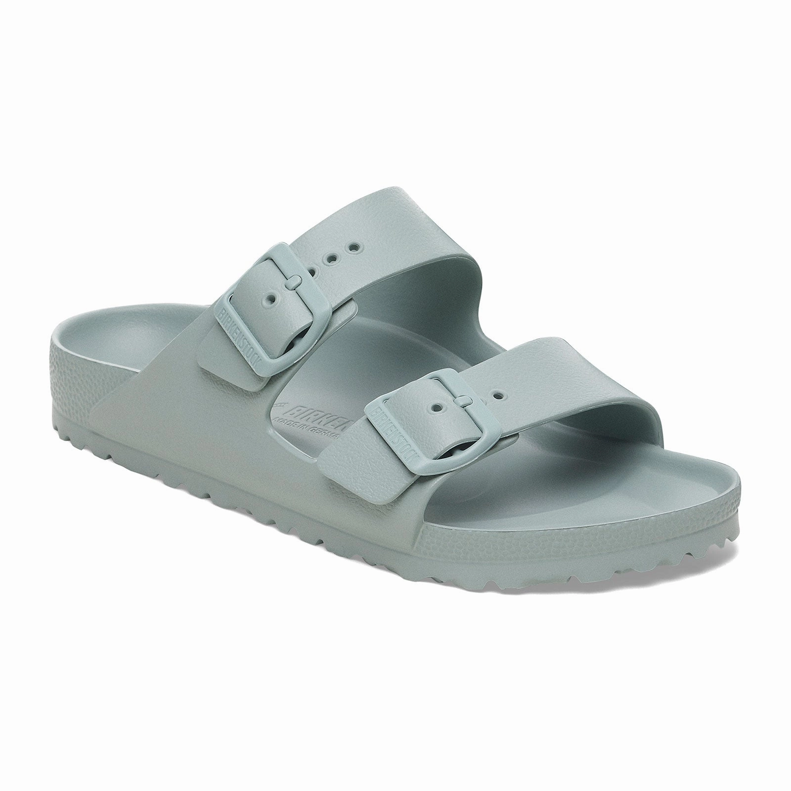 Gel Insert Sandy Path Birkenstock Arizona EVA Narrow Slide Sandal (Women) - Pure Sage