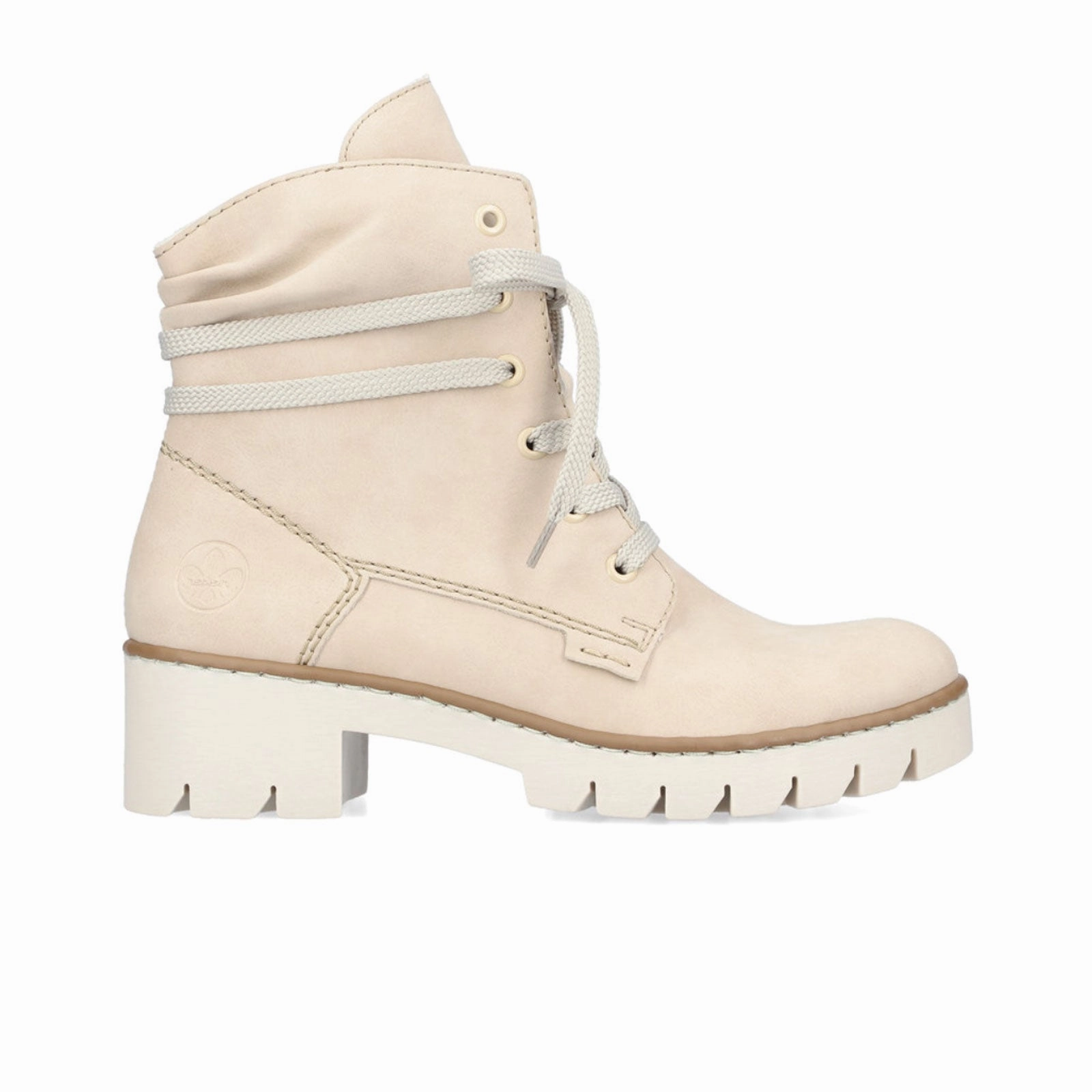 Sleek Comfort Urban Hiker Rieker Prisca X5717-62 Mid Boot (Women) - Beige