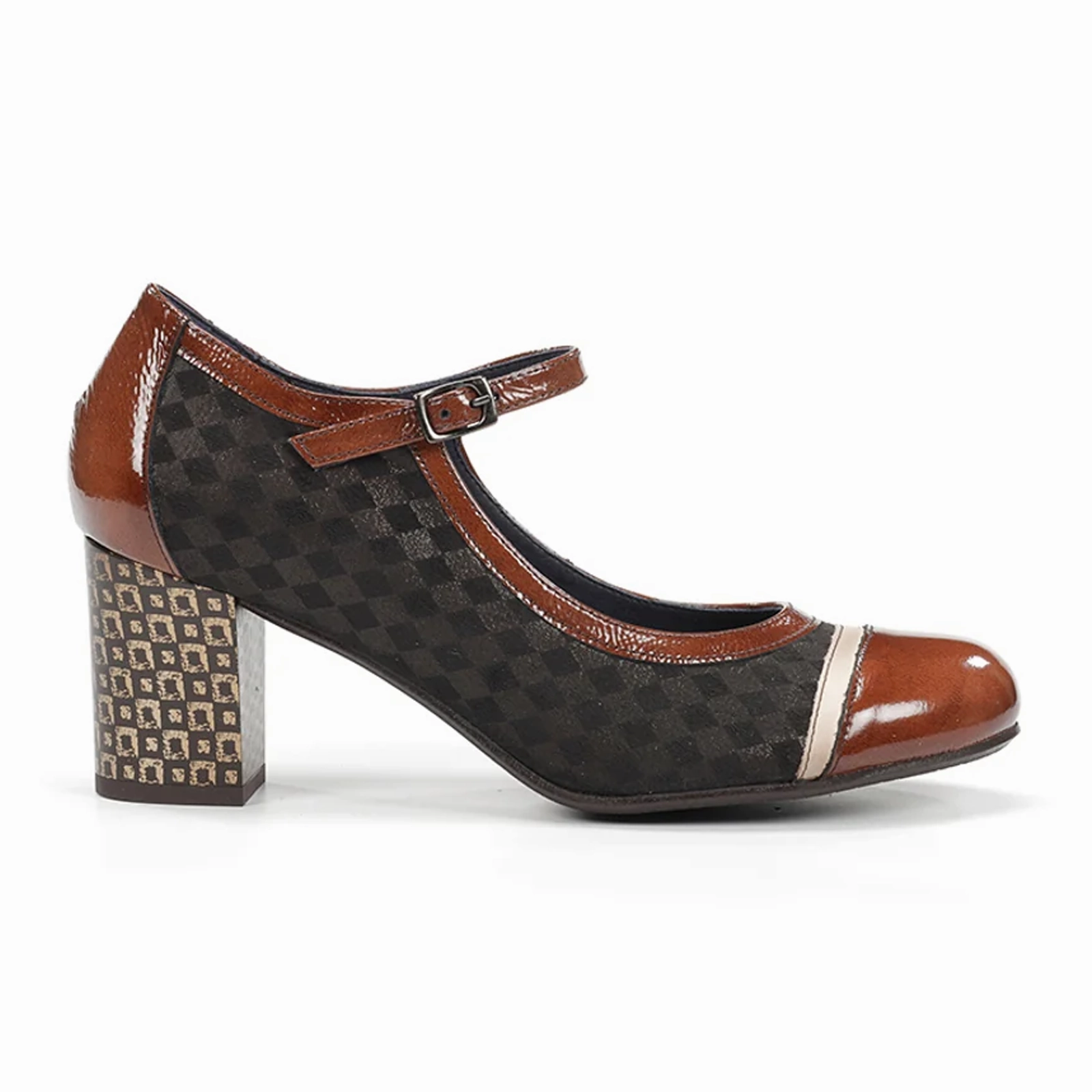 Footwear for Summer Dorking Rodin D8669 Heeled Mary Jane (Women) - Carcas/Napla/Suga Negro