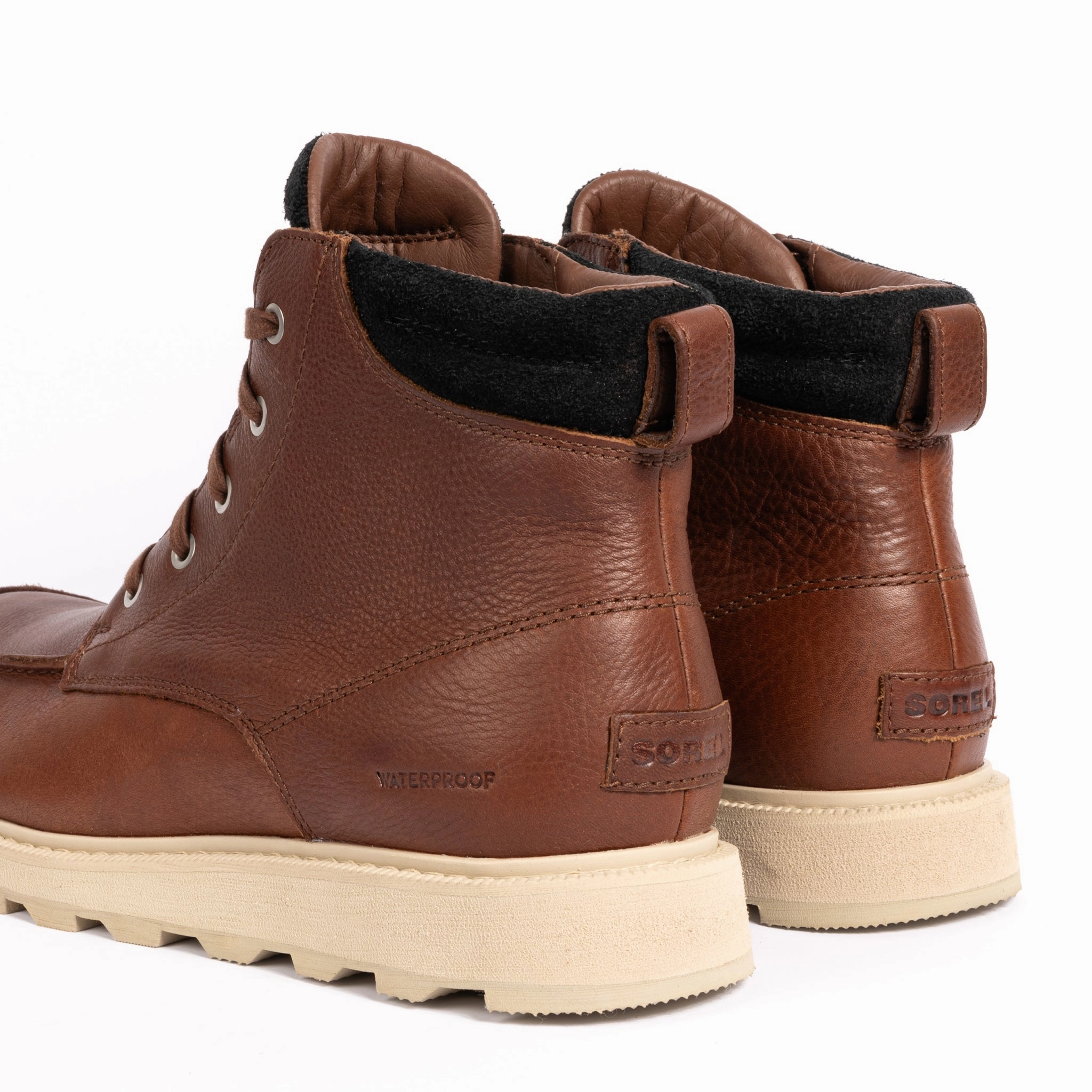 Casual traction MADSON II MOC TOE WP - GAUCHO - LEATHER