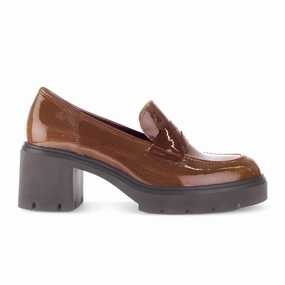 Gabor 310 Heeled Loafer (Women) - Patent Sattel Vacation Fit