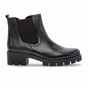 Gabor 710 Chelsea Lug Boot (Women) - Schwarz Seamless Comfort Cold Weather Commuter Eco Friendly Tannery