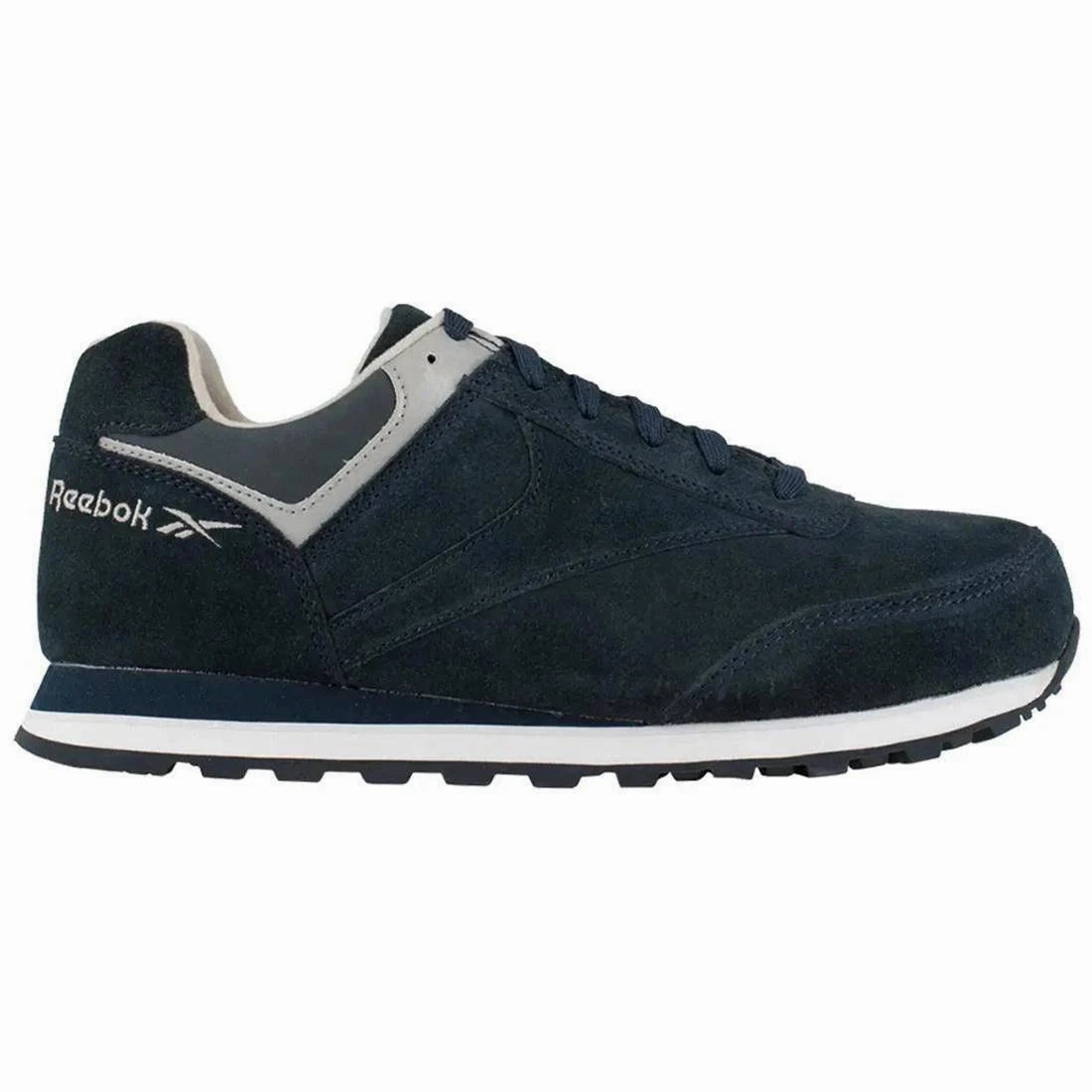 Wide Heel Base Women's Leelap Steel-Toe Athletic Work Shoe Navy Blue