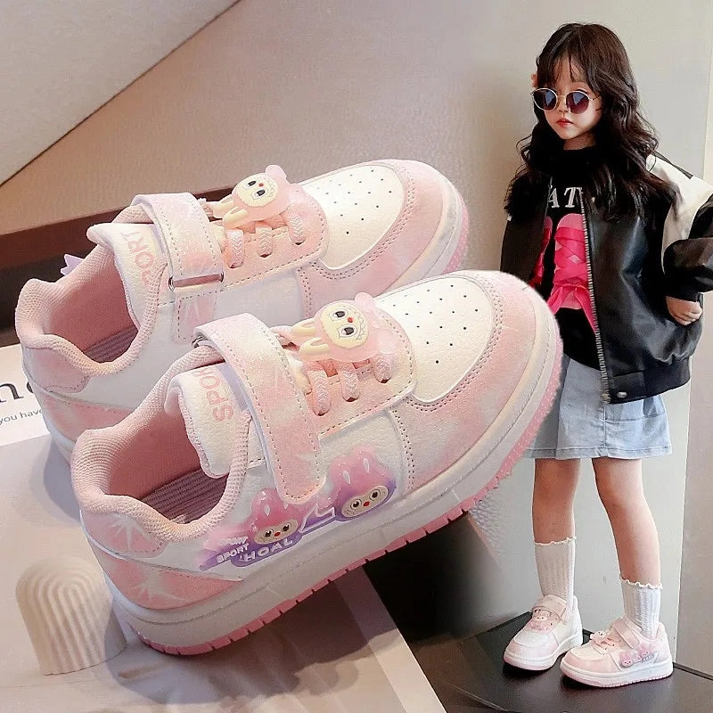 Girls?? Cartoon Sneakers ?C Breathable, Non-Slip, Spring/Autumn 2025 Low Profile Sole priceless
