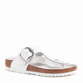 adventurers' requirements GIZEH BIG BUCKLE - WHITE - LEATHER