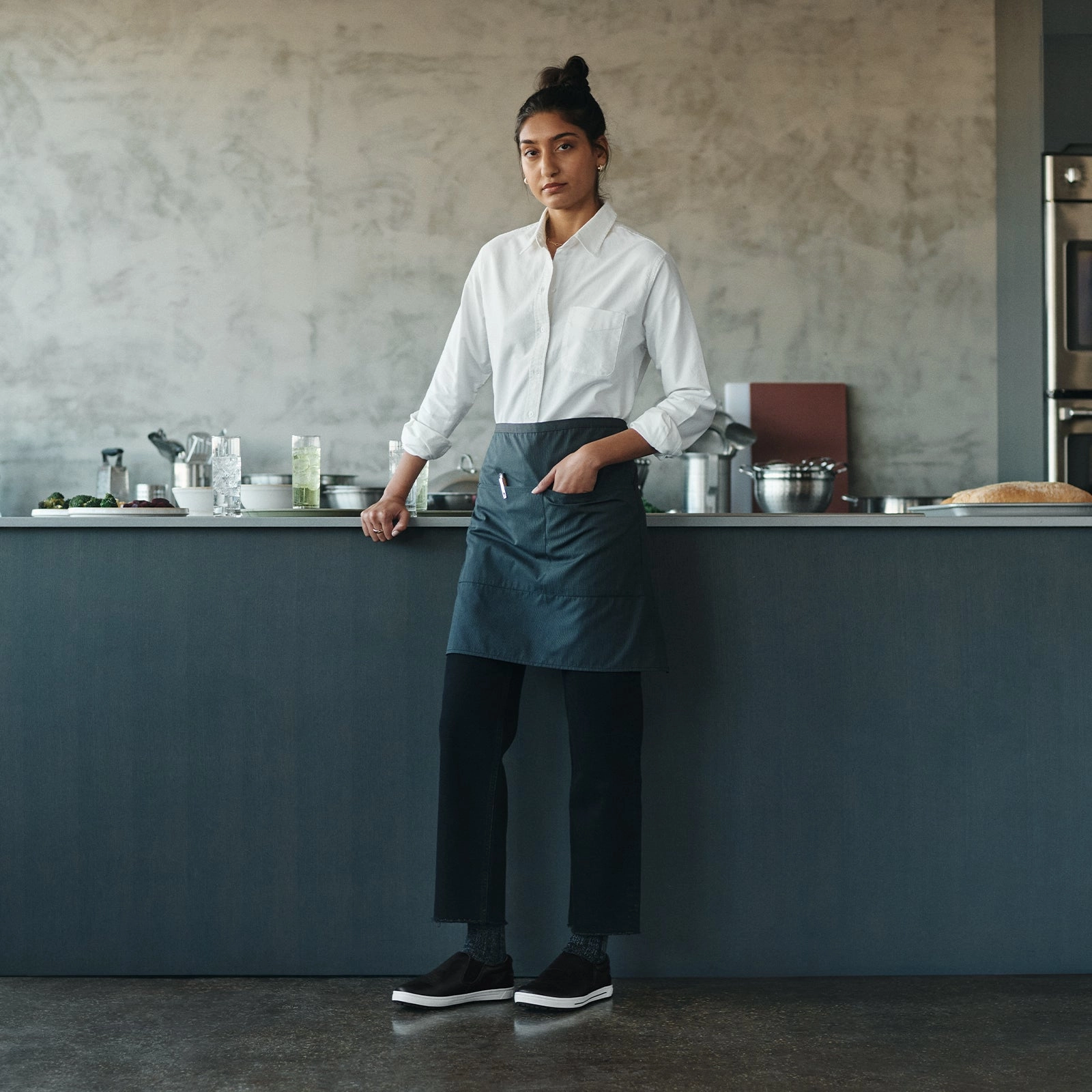 Evening Ease Birkenstock QO400 Slip On Safety Shoe (Unisex) - Black Leather