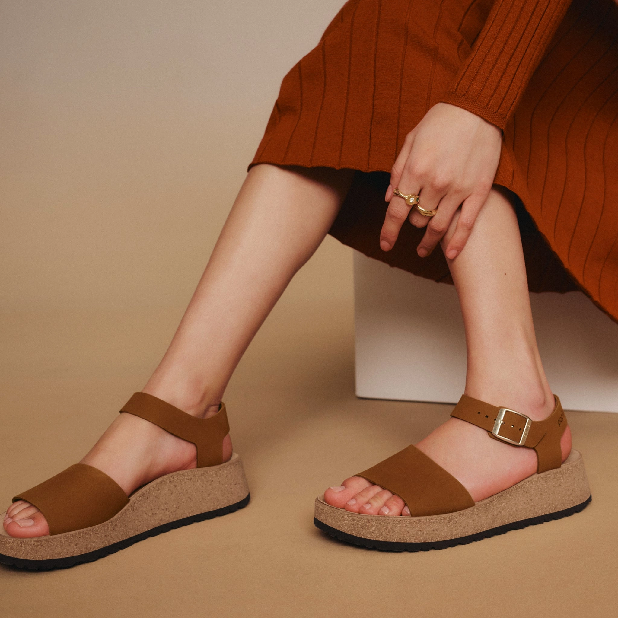 GLENDA - PEACAN - NUBUCK Formal Wear