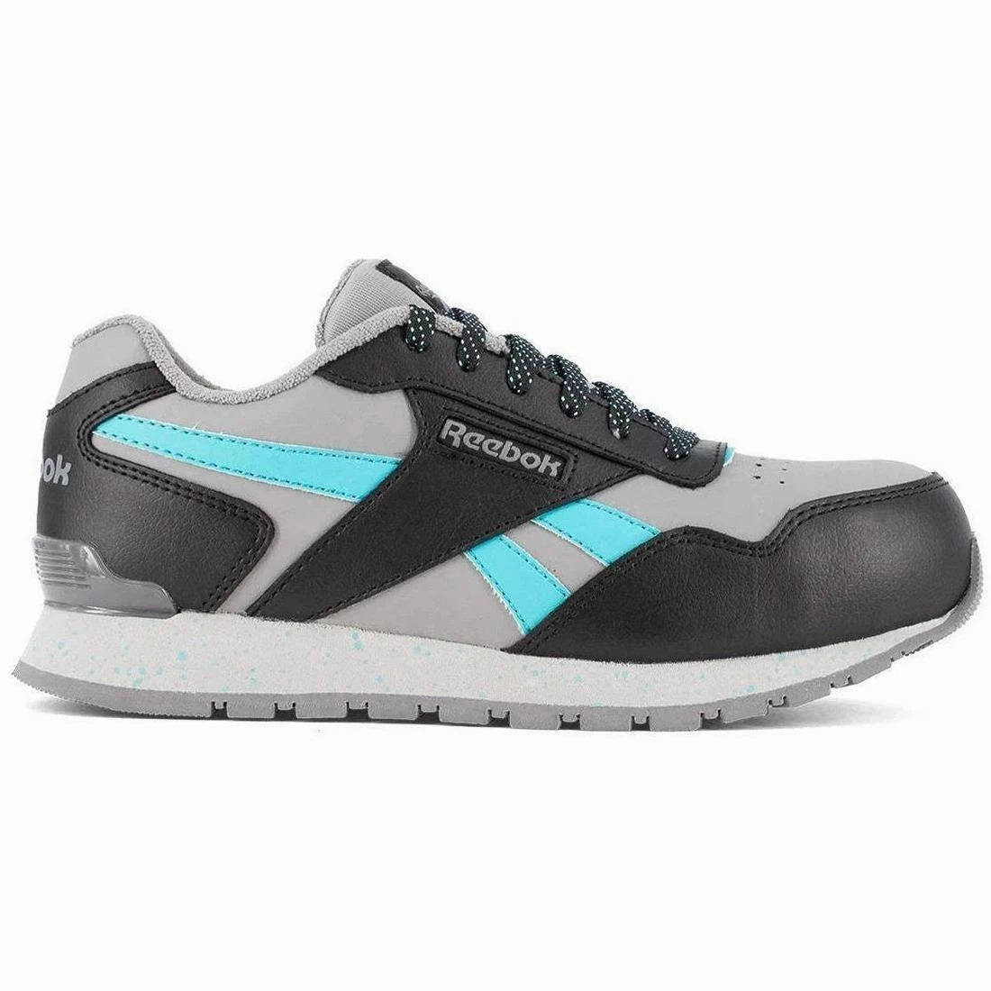 Friction Reduction Lining Women's Harman Composite-Toe Athletic Work Shoe Grey/Teal