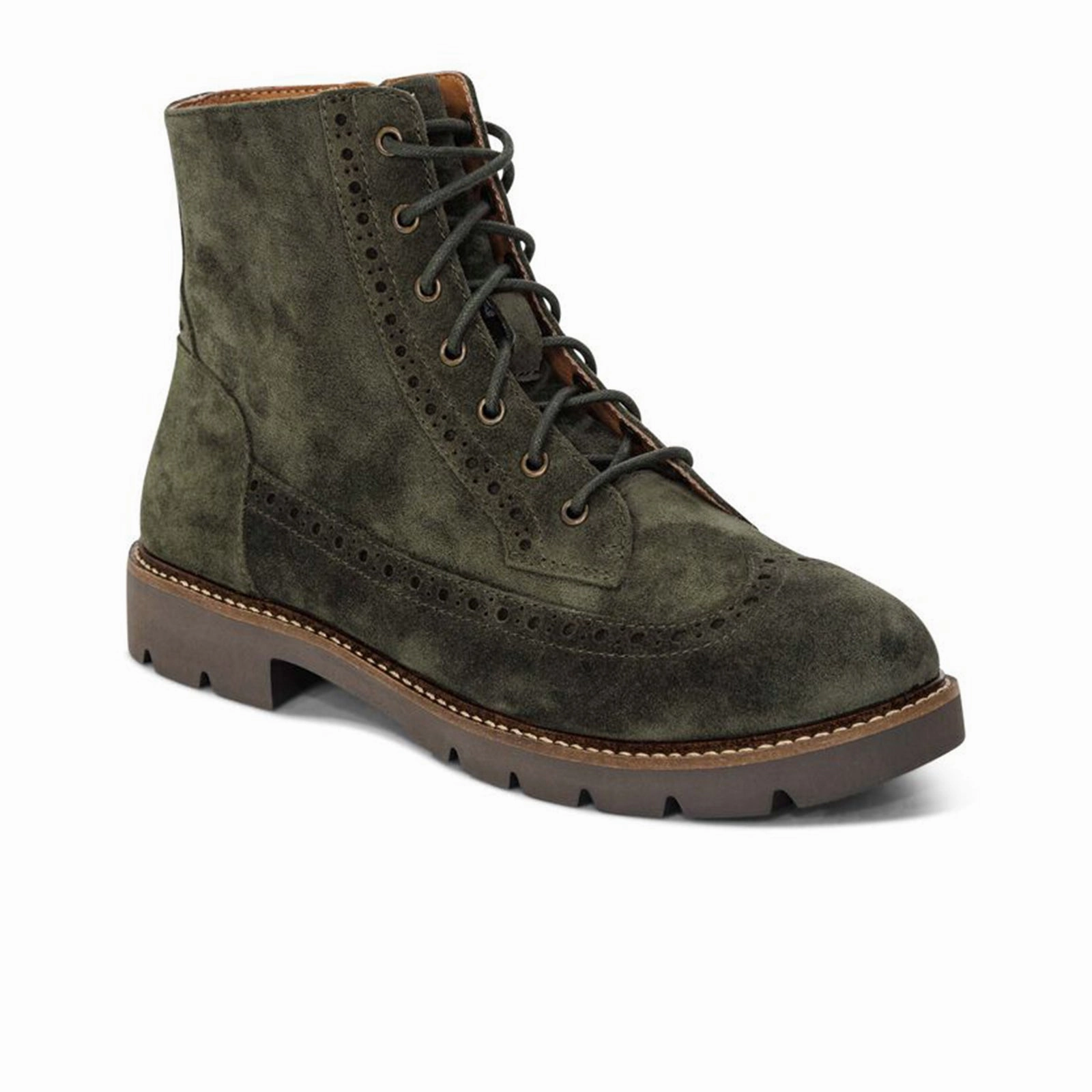 Aetrex Margot Ankle Boot (Women) - Dark Green City Trek Low Profile