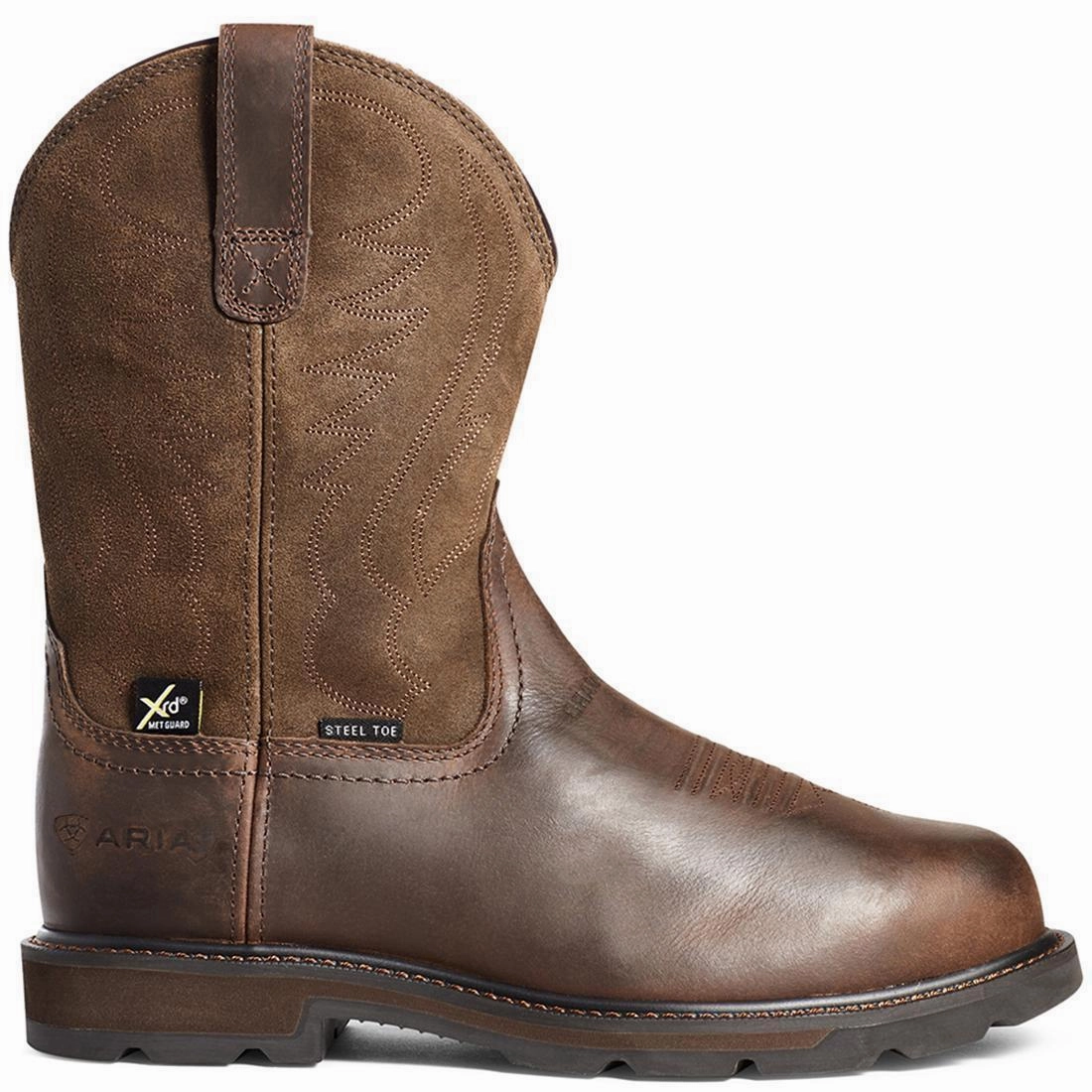 Printed Groundbreaker Steel-Toe MetGuard Work Boot Brown