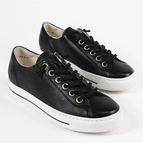 athletes' HADLEY SNEAKER - BLACK - LEATHER