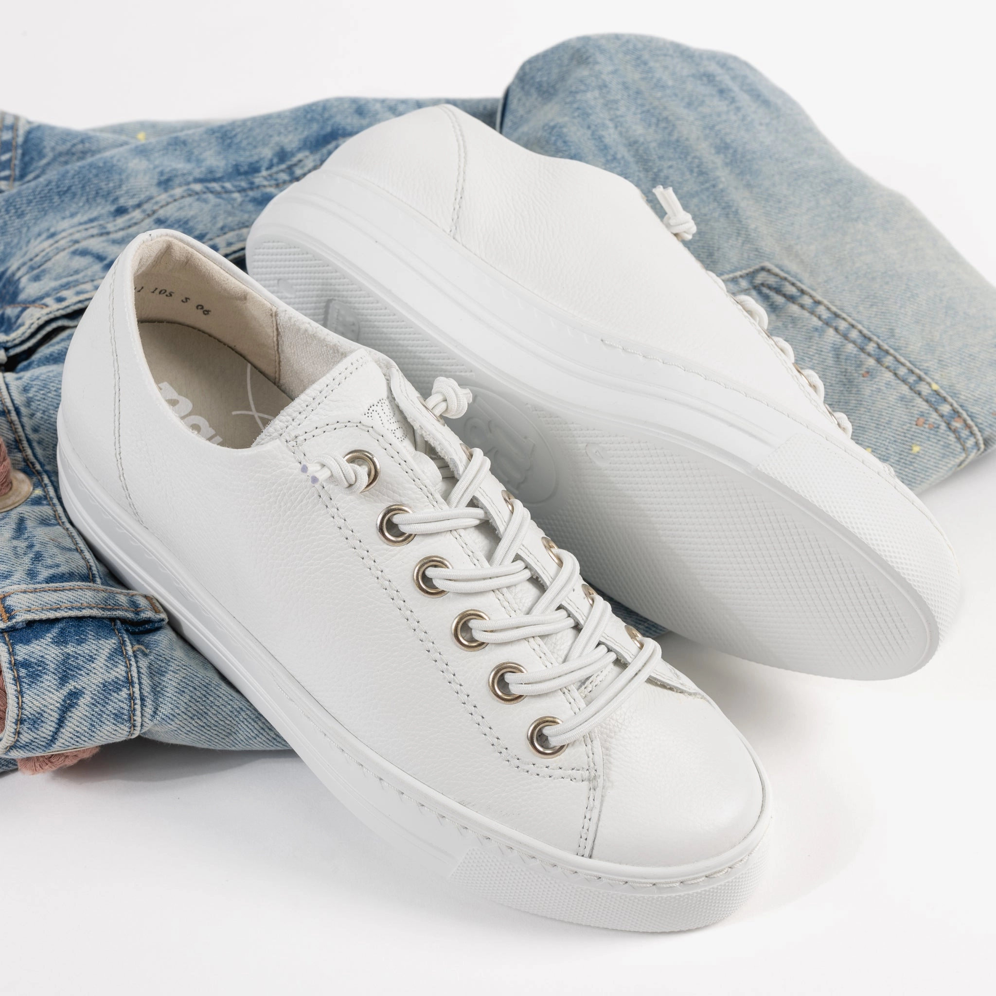 HADLEY SNEAKER - WHITE - LEATHER summer - style