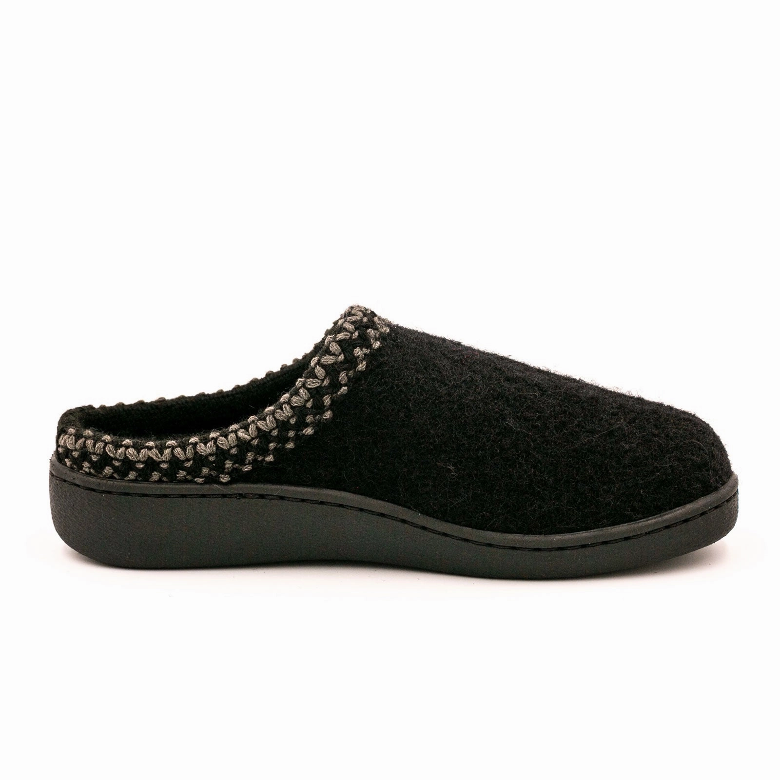 Haflinger AT 203 Slipper (Unisex) - Black Trendy Vibe Lightweight EVA