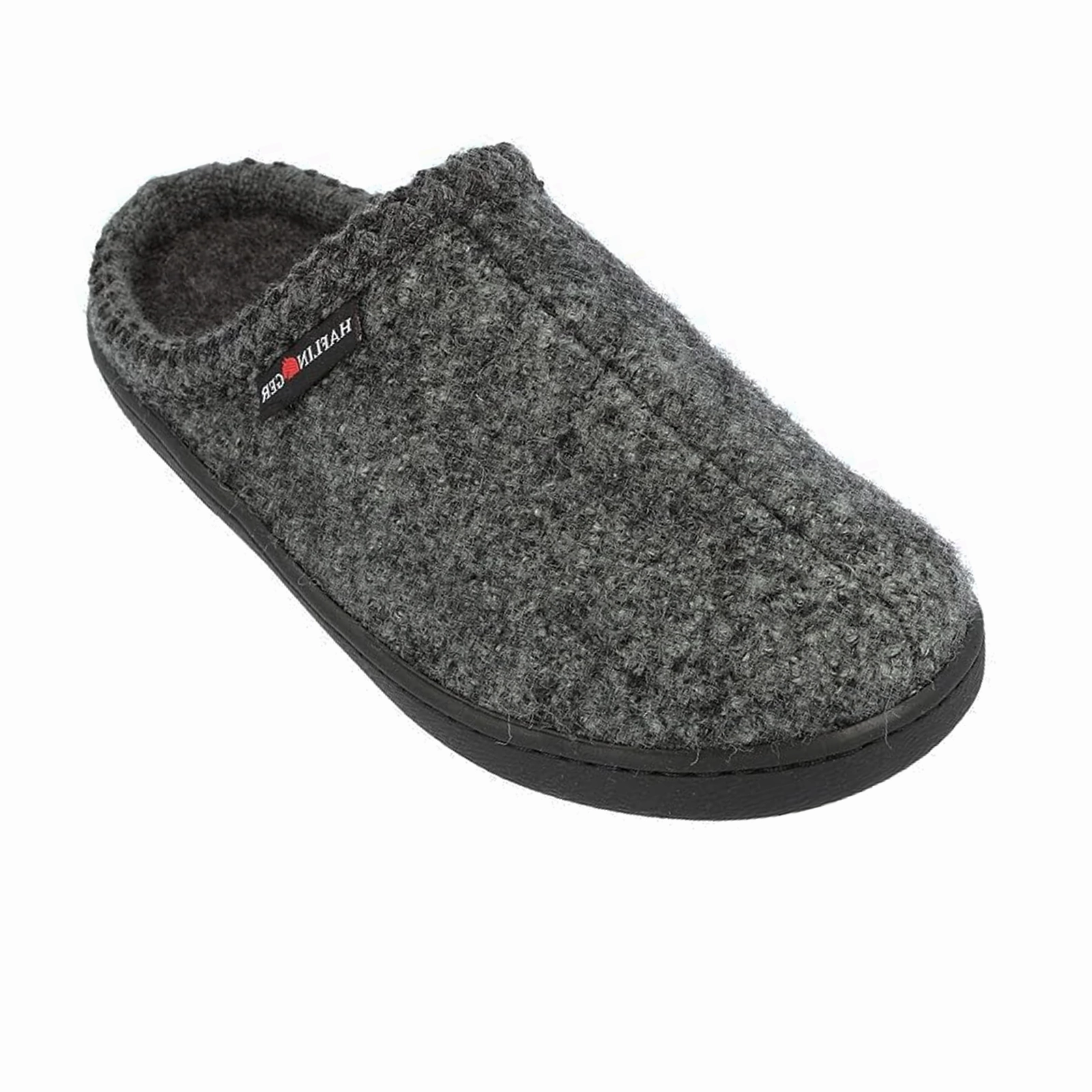 Neutral Color Haflinger AT Hardsole Slipper (Unisex) - Grey Speckle