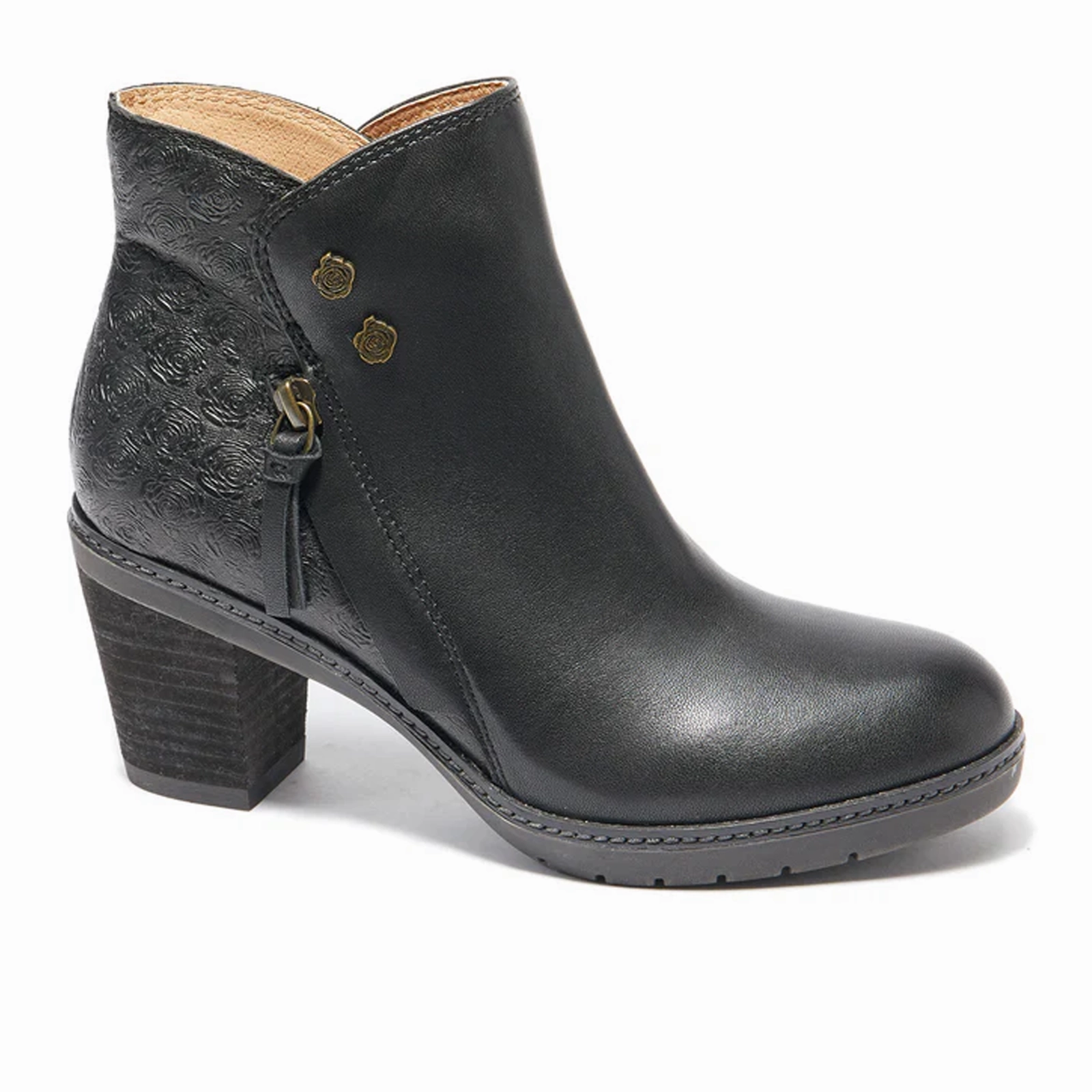 Halsa Rea Ankle Boot (Women) - Black Nude Soft