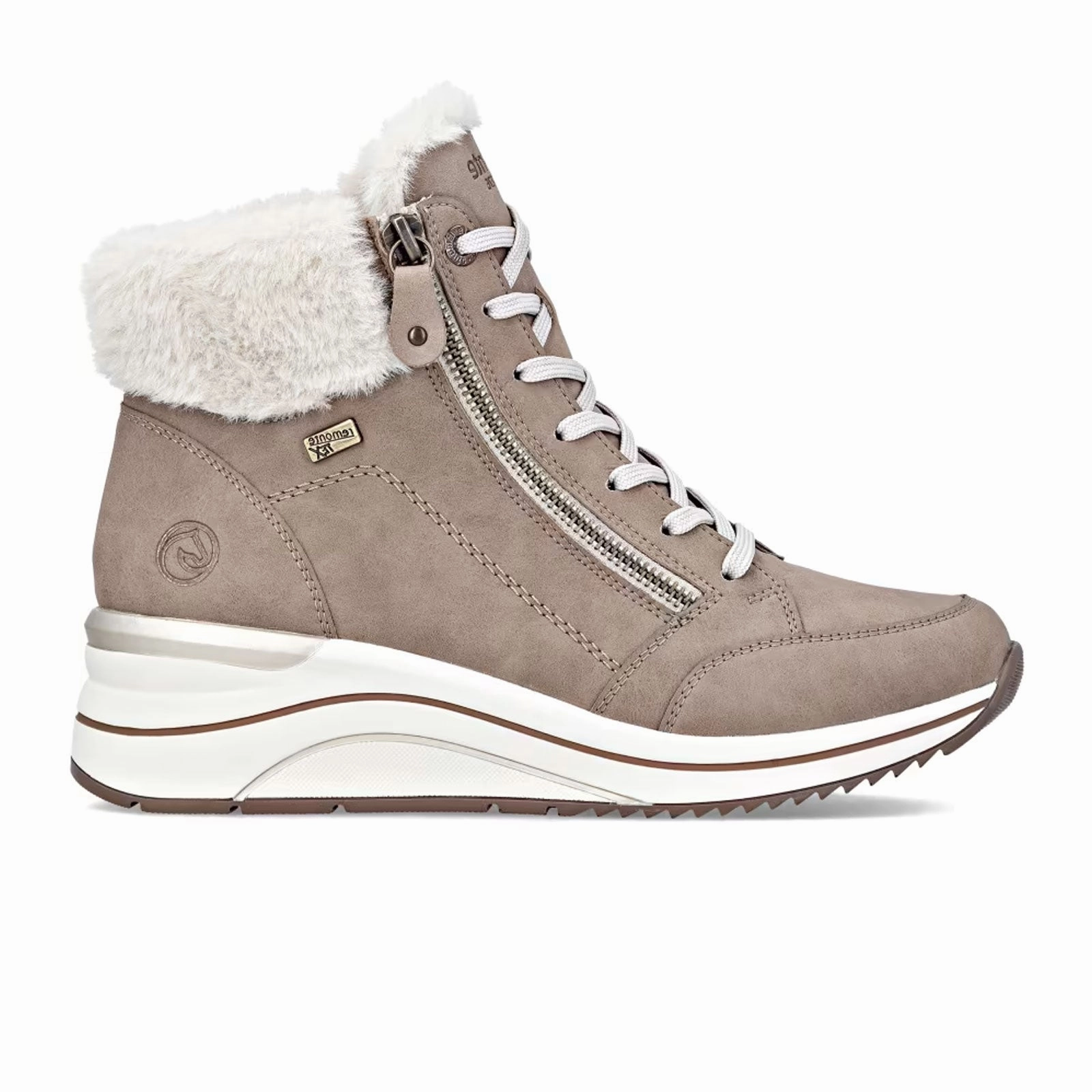 Remonte Eleni D0T77 Sneaker Boot (Women) - Camel/Cotton Cushioned Step Winter Walker