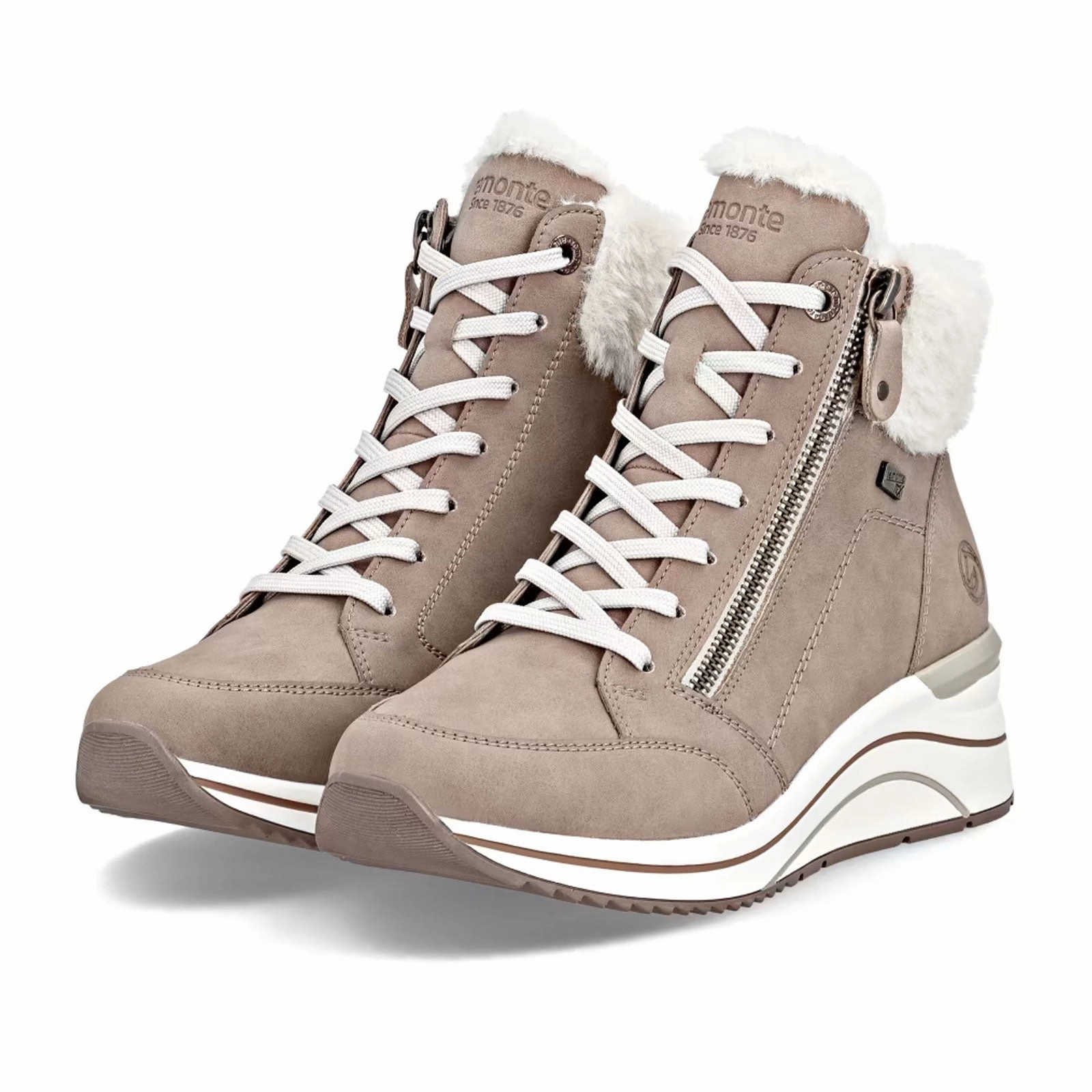 Remonte Eleni D0T77 Sneaker Boot (Women) - Camel/Cotton Solid Stitching