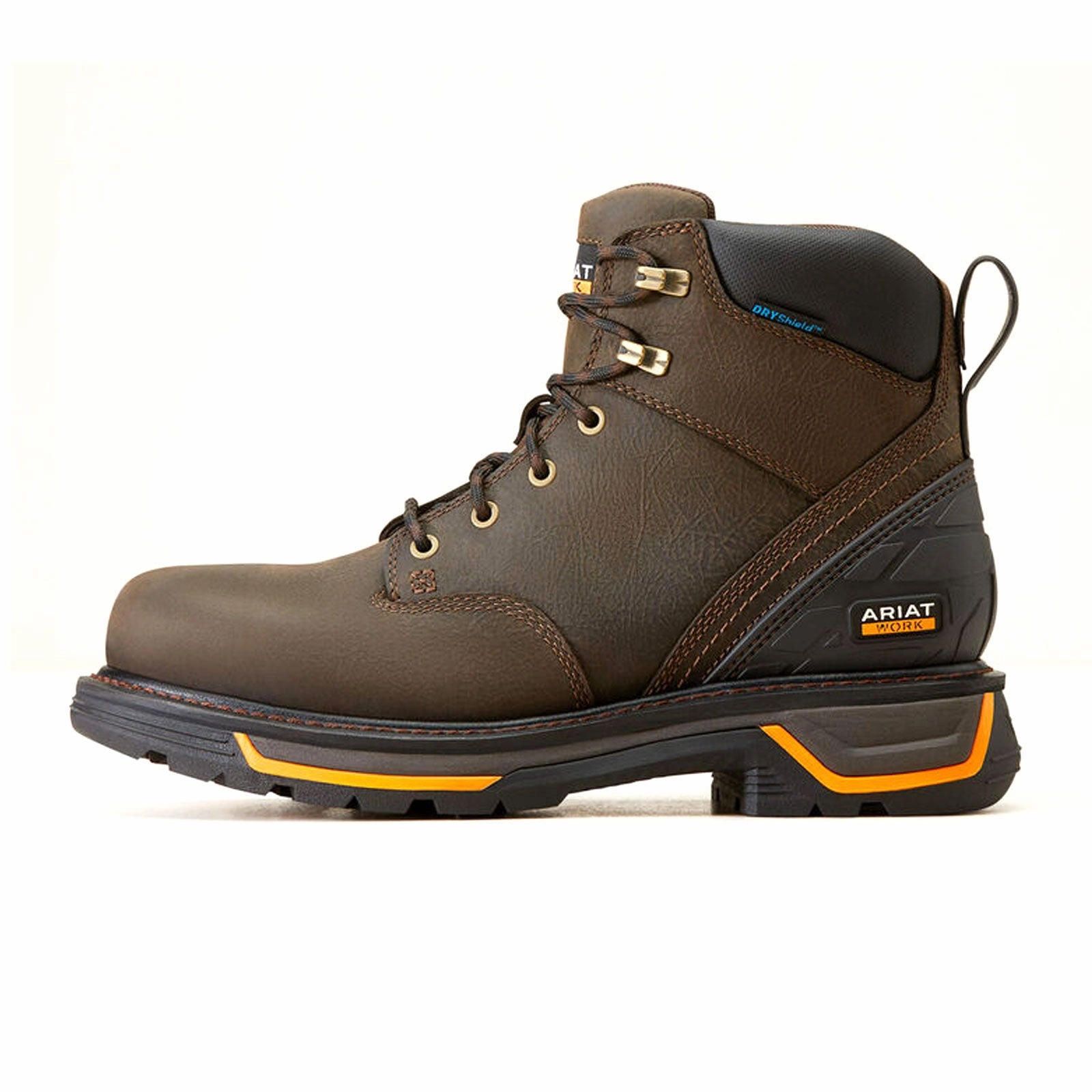 Ariat MNS Big Rig 6" Waterproof Soft Toe Work Boot (Men) - Iron Coffee High Traction Adventure Journey