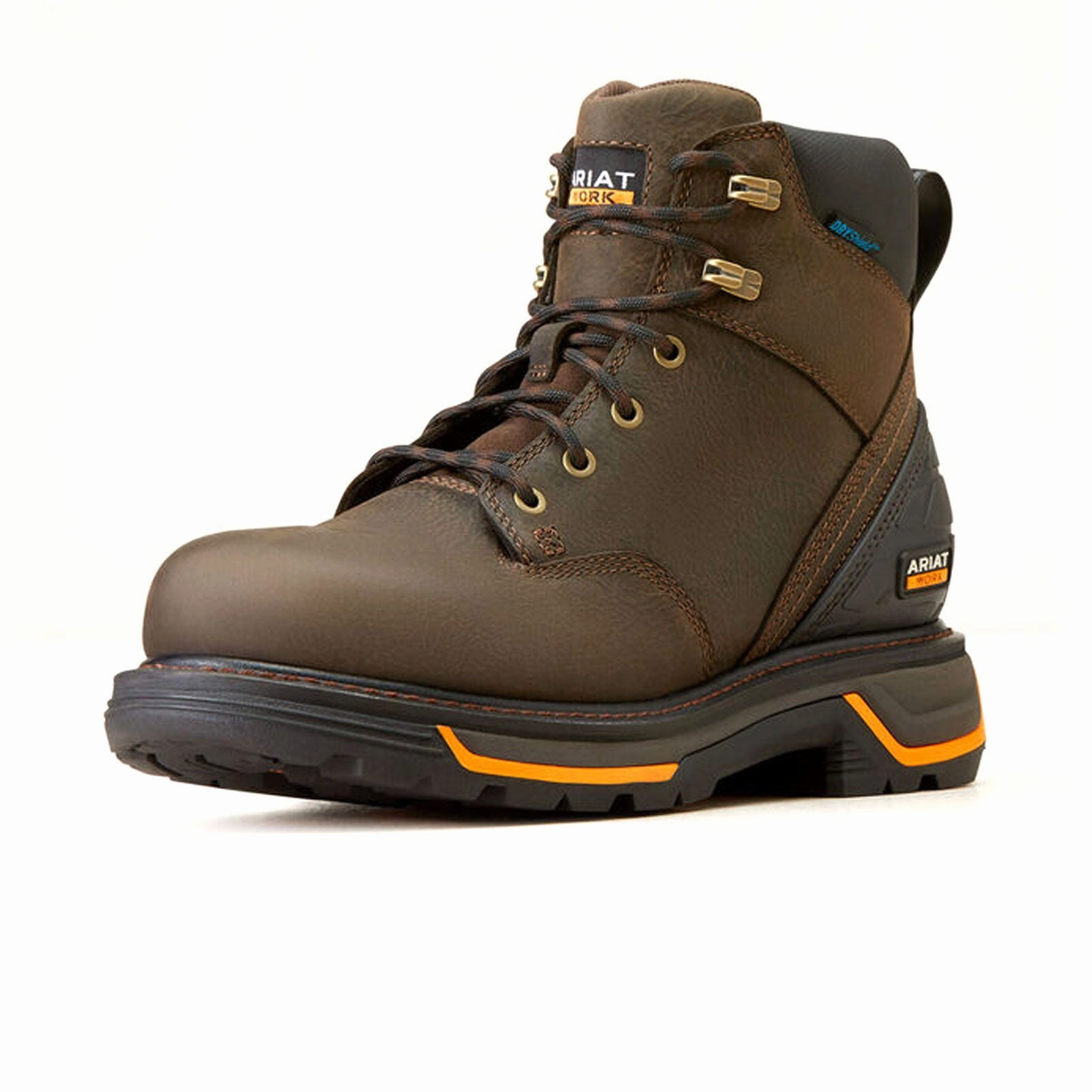Ariat MNS Big Rig 6" Waterproof Soft Toe Work Boot (Men) - Iron Coffee waterproof