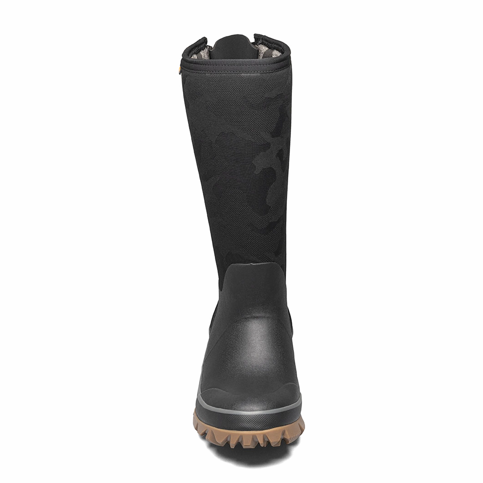 Bogs Whiteout Adjustable Calf Tonal Camo Waterproof Winter Boot (Women) - Black Reinforced Form Work Commute