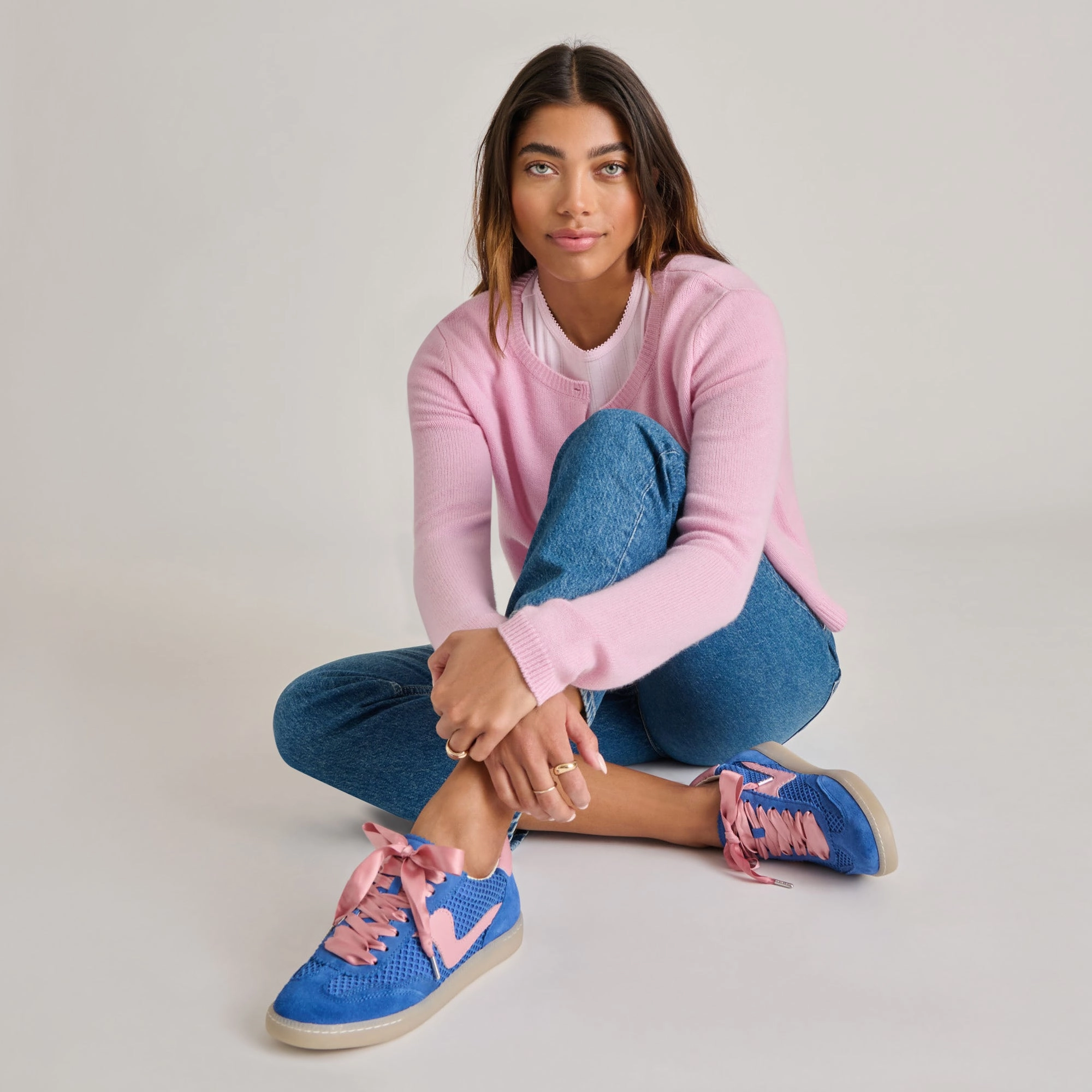 NOTICE MESH SNEAKERS ROYAL BLUE WOVEN MESH Summer Ease