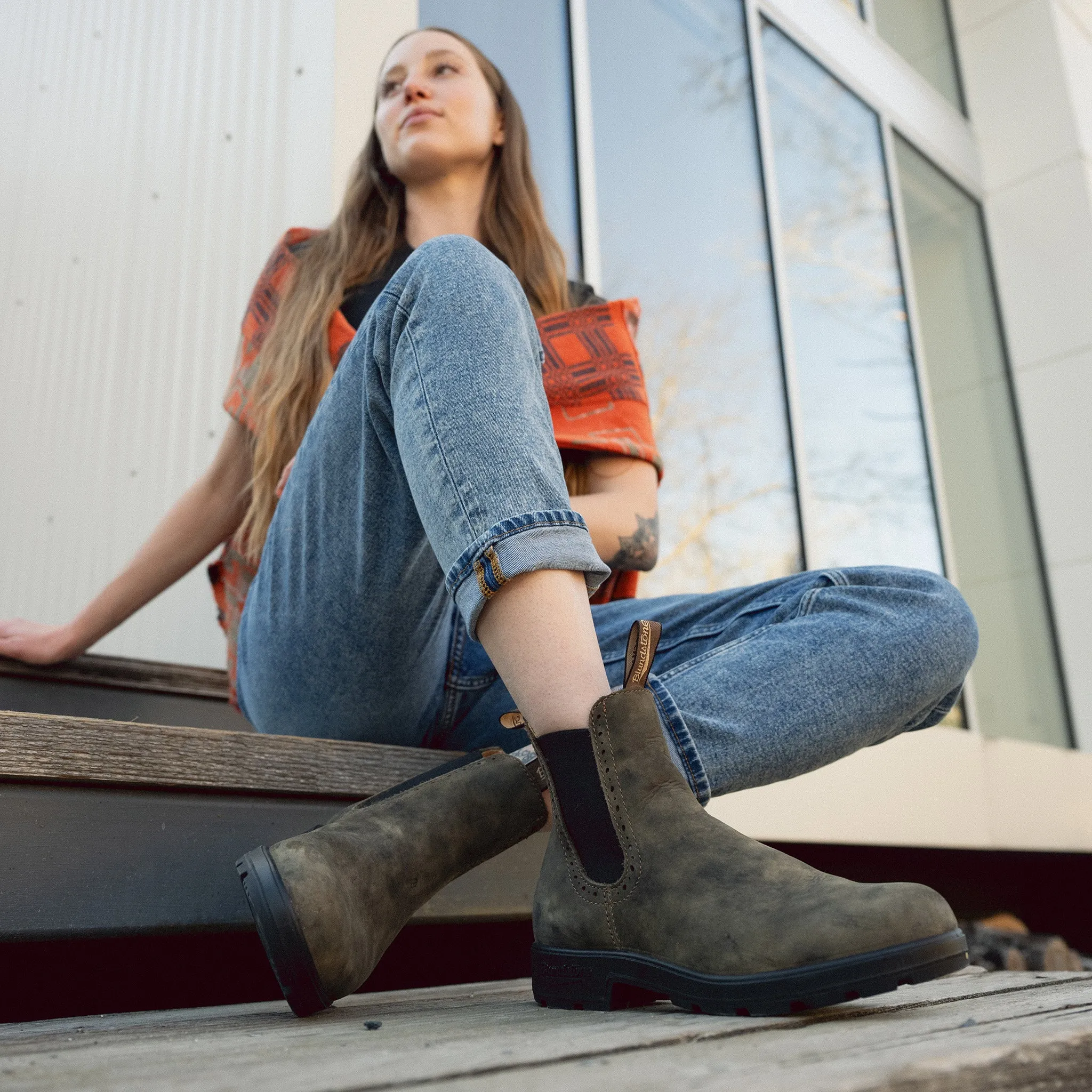 HIGH TOP 1351 CHELSEA - BROWN - LEATHER office workers Eco Friendly Components