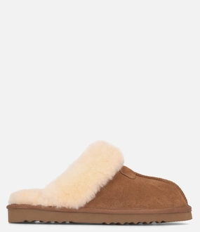Burleigh Scuff Slide Sheepskin Slipper - Women Gel Infused Lining