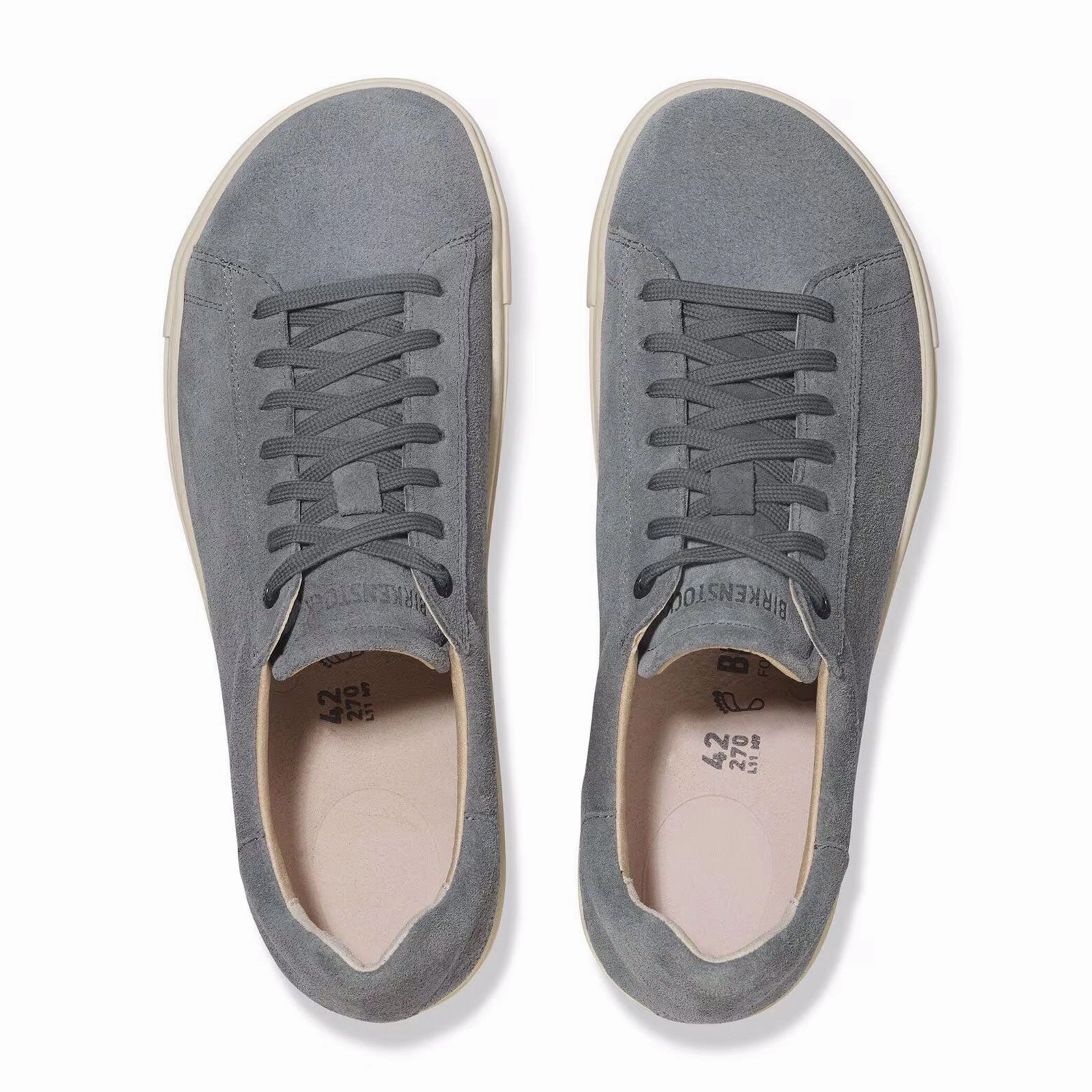 Birkenstock Bend Sneaker (Men) - Basalt Gray Suede Odor Resistant Padded collar