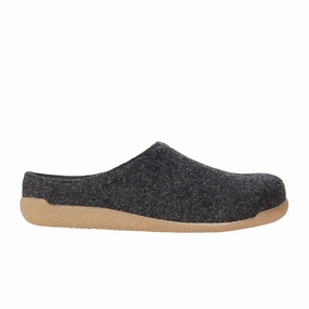 Flexible Grooves Sanita Lodge Slide Slipper (Unisex) - Charcoal/Charcoal