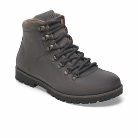 Birkenstock Jackson Ankle Boot (Women) - Graphite Oiled Suede Flexible Outsole