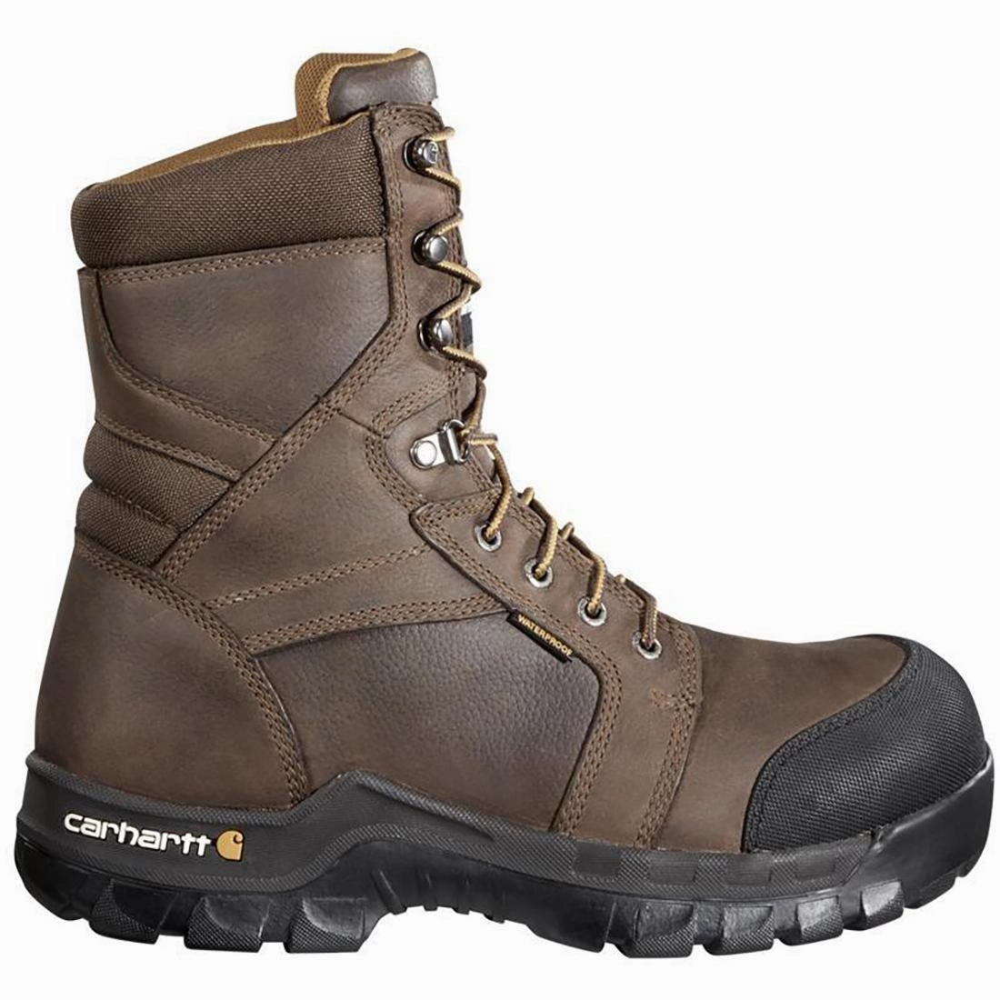8" Rugged Flex Waterproof Insulated PR Composite Toe Work Boot Brown least luxurious