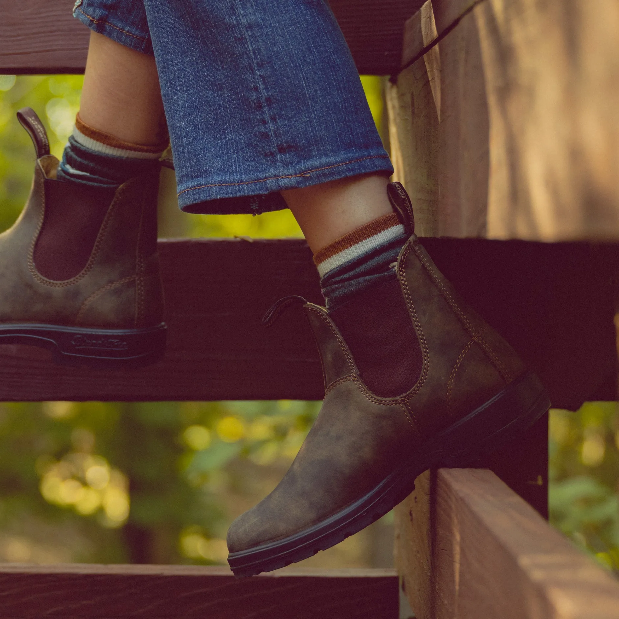 Zero Drop Platform CLASSIC 585 CHELSEA - BROWN - LEATHER