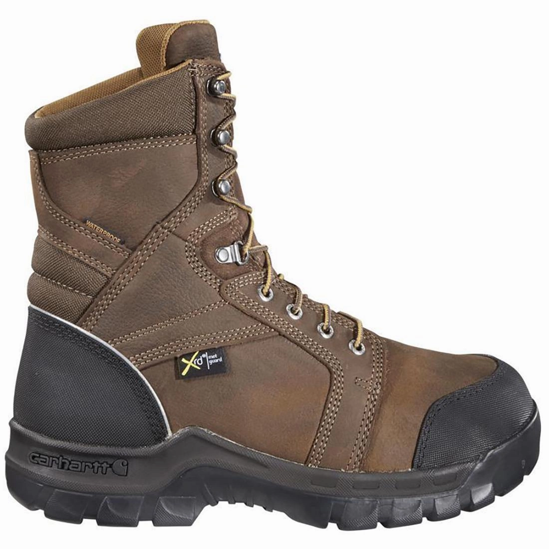 Luxe Touch kids - style 8" Rugged Flex Waterproof MG Composite Toe Work Boot Brown