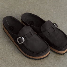 BUCKLEY - BLACK - OIL LEATHER Breathable Airflow Design