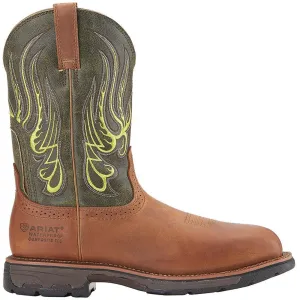 WorkHog Mesteno Composite-Toe Waterproof Work Boot Rust Low Profile Cushioning