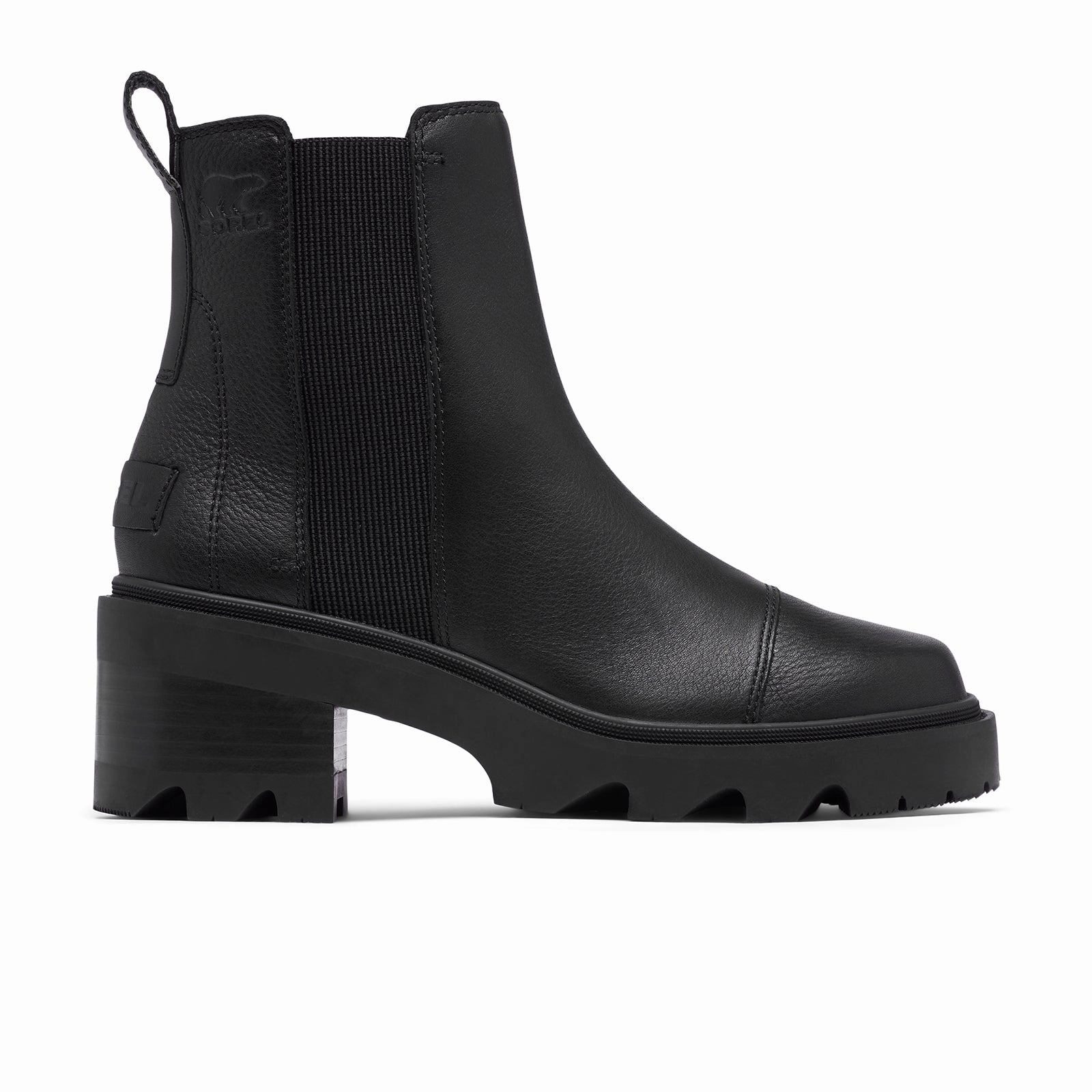 Sorel Joan Now Chelsea Boot (Women) - Black/Black Seamless Comfort Mountain Hike Non Marking Tread
